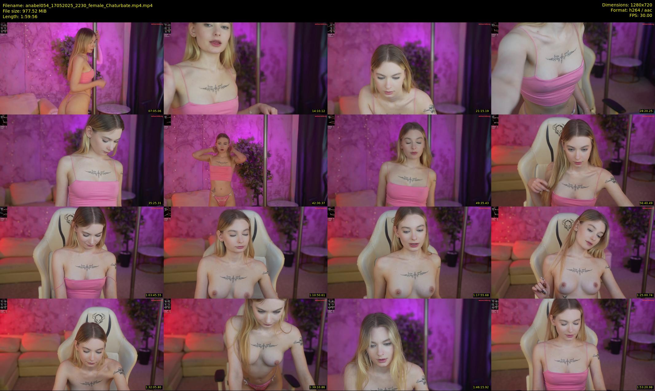 anabel054 — 120 minute Chaturbate female cam show recording, 720p, May 17, 2025