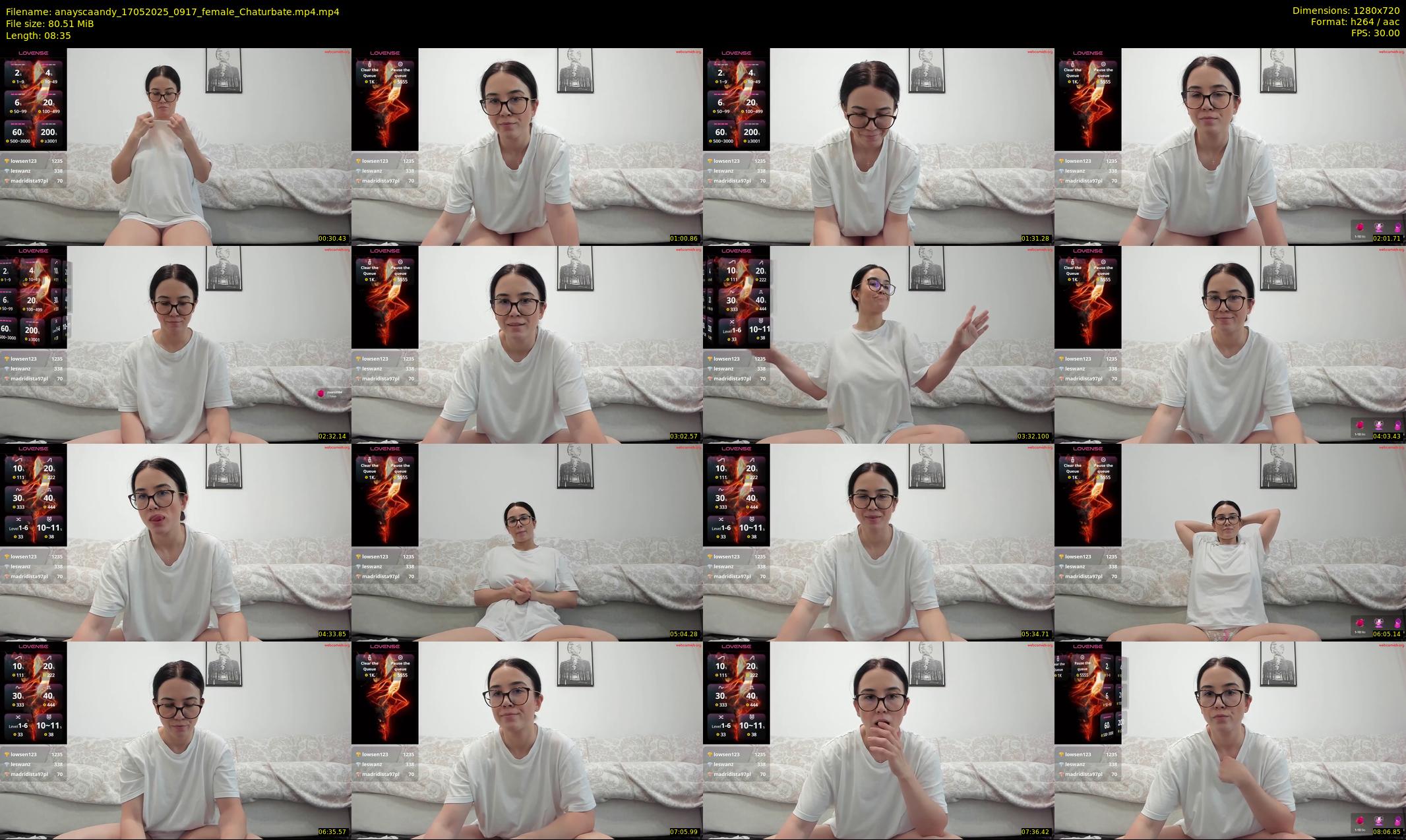 anayscaandy — 9 minute Chaturbate female cam show recording, 720p, May 17, 2025