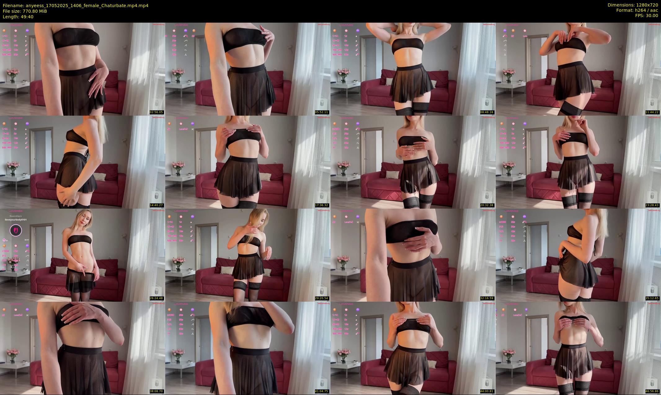 anyeess — 50 minute Chaturbate female cam show recording, 720p, May 17, 2025