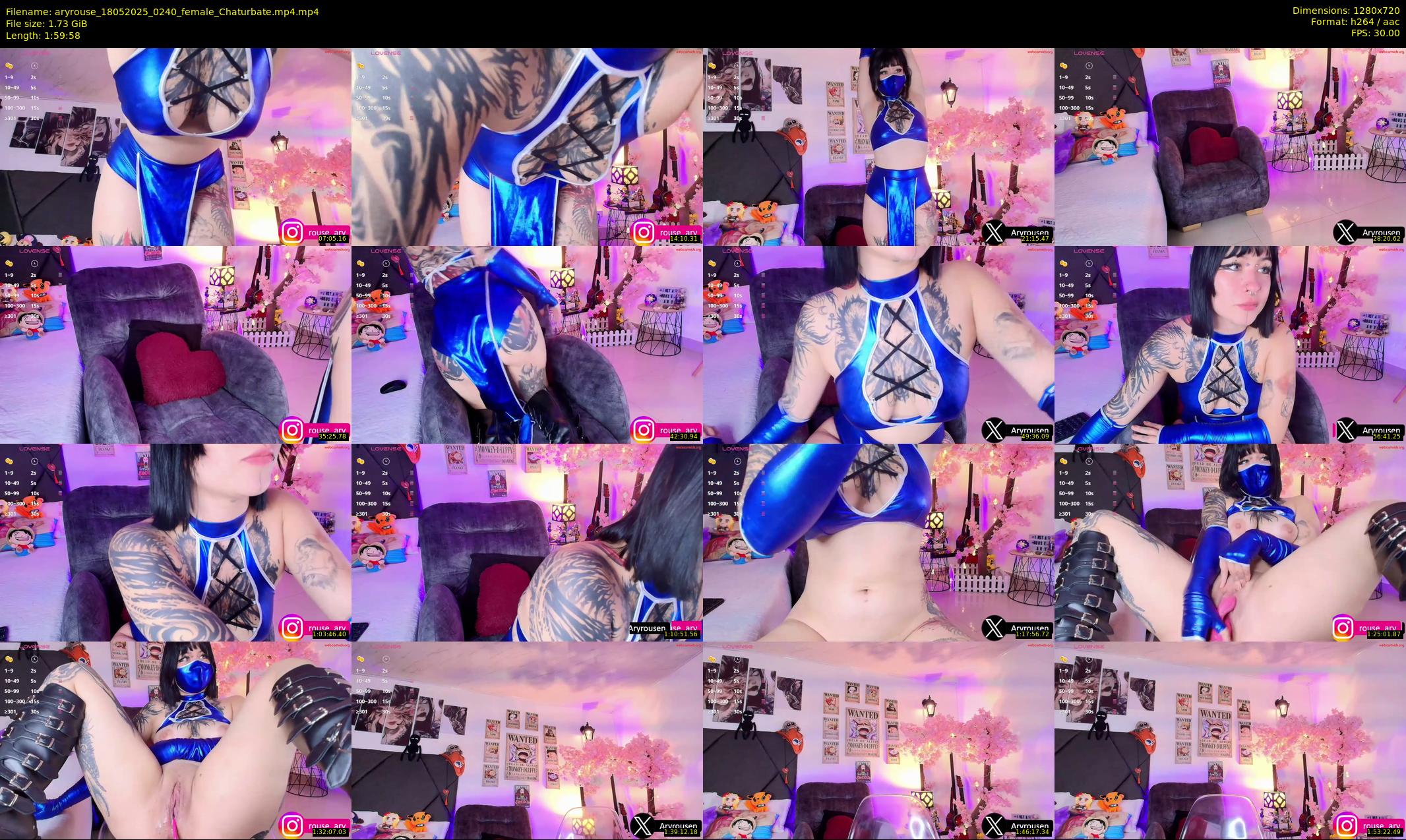 aryrouse — 120 minute Chaturbate female cam show recording, 720p, May 18, 2025