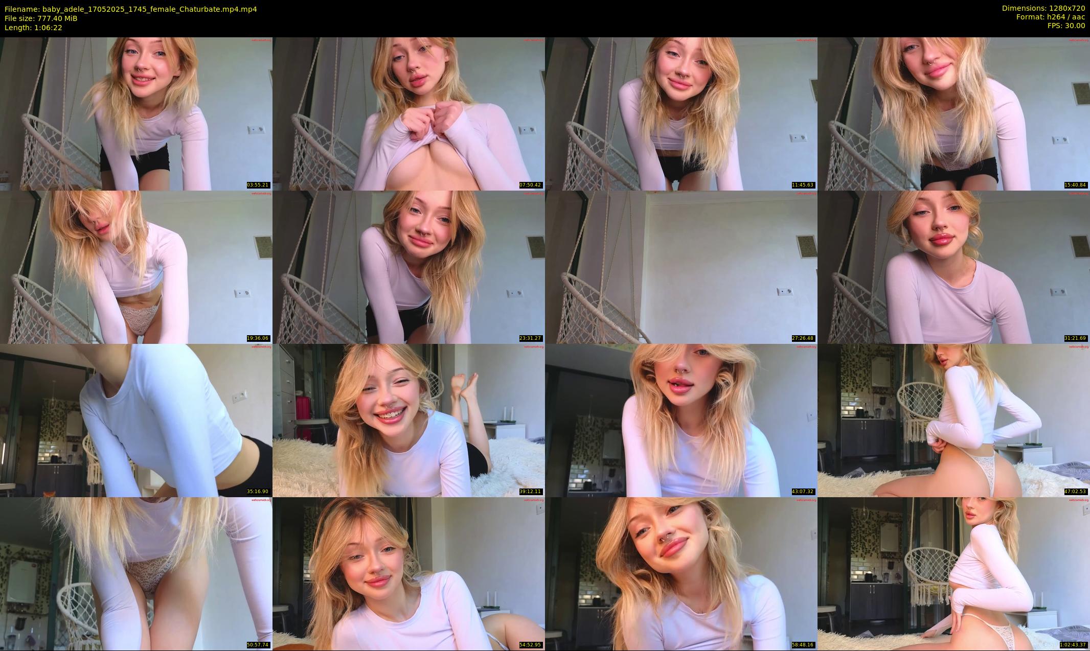 baby_adele — 67 minute Chaturbate female cam show recording, 720p, May 17, 2025
