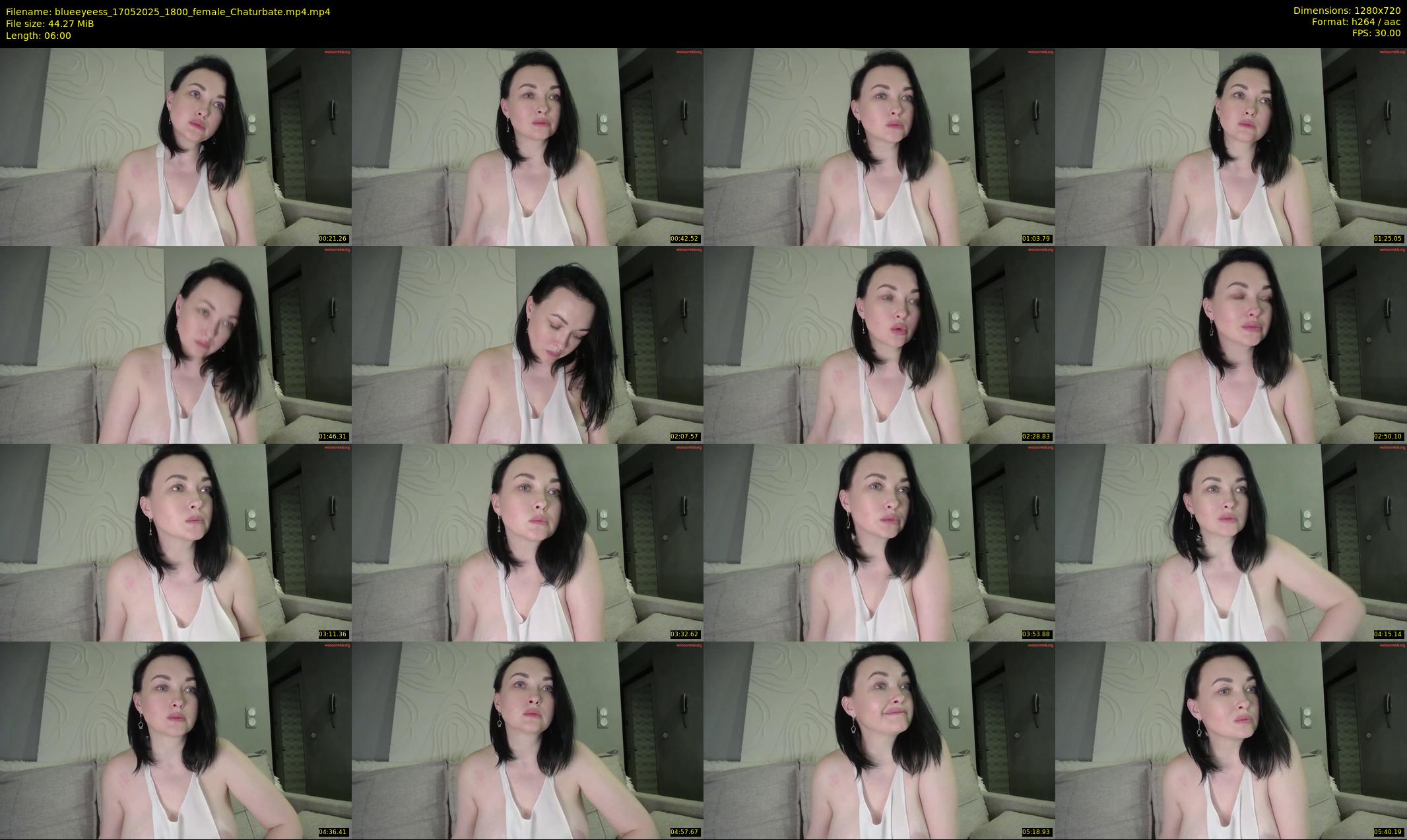 blueeyeess — 6 minute Chaturbate female cam show recording, 720p, May 17, 2025