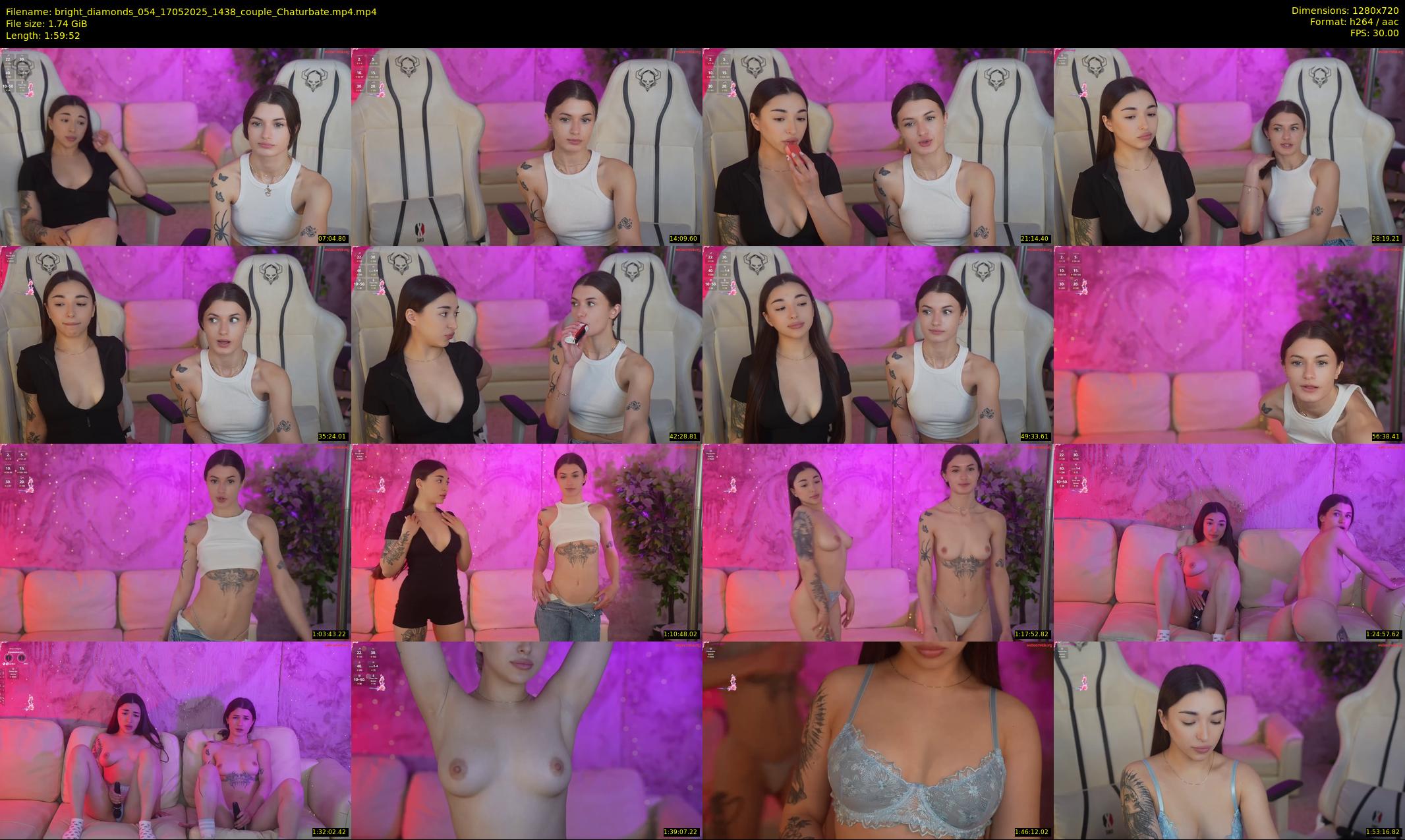 bright_diamonds_054 — 120 minute Chaturbate couple cam show recording, 720p, May 17, 2025