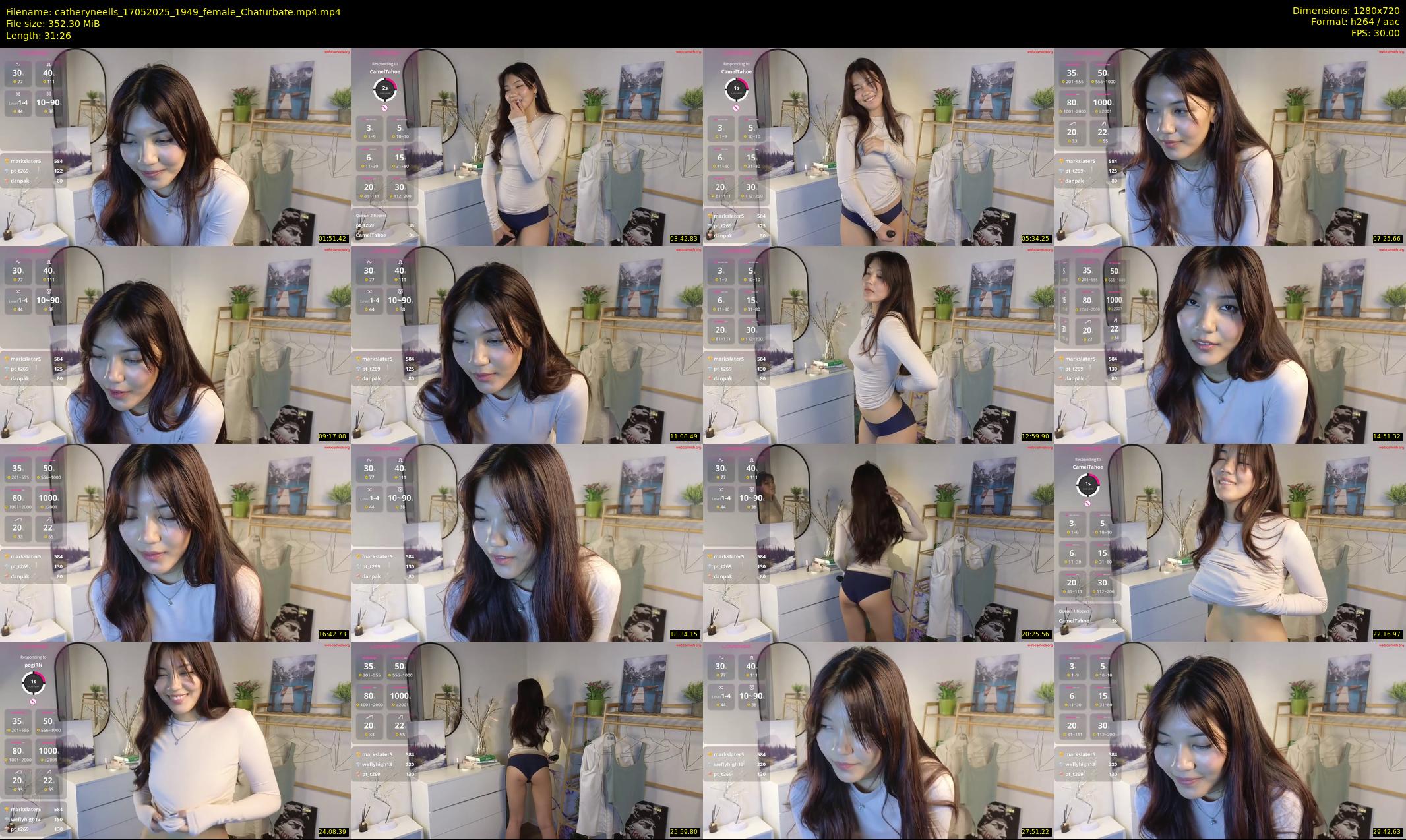 catheryneells — 32 minute Chaturbate female cam show recording, 720p, May 17, 2025
