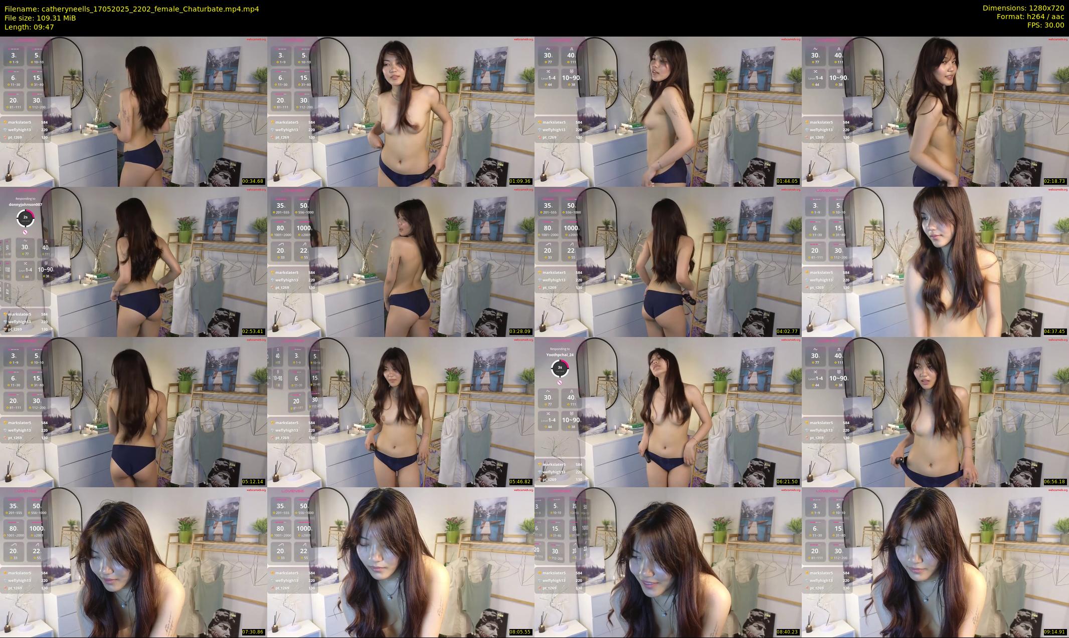 catheryneells — 10 minute Chaturbate female cam show recording, 720p, May 17, 2025