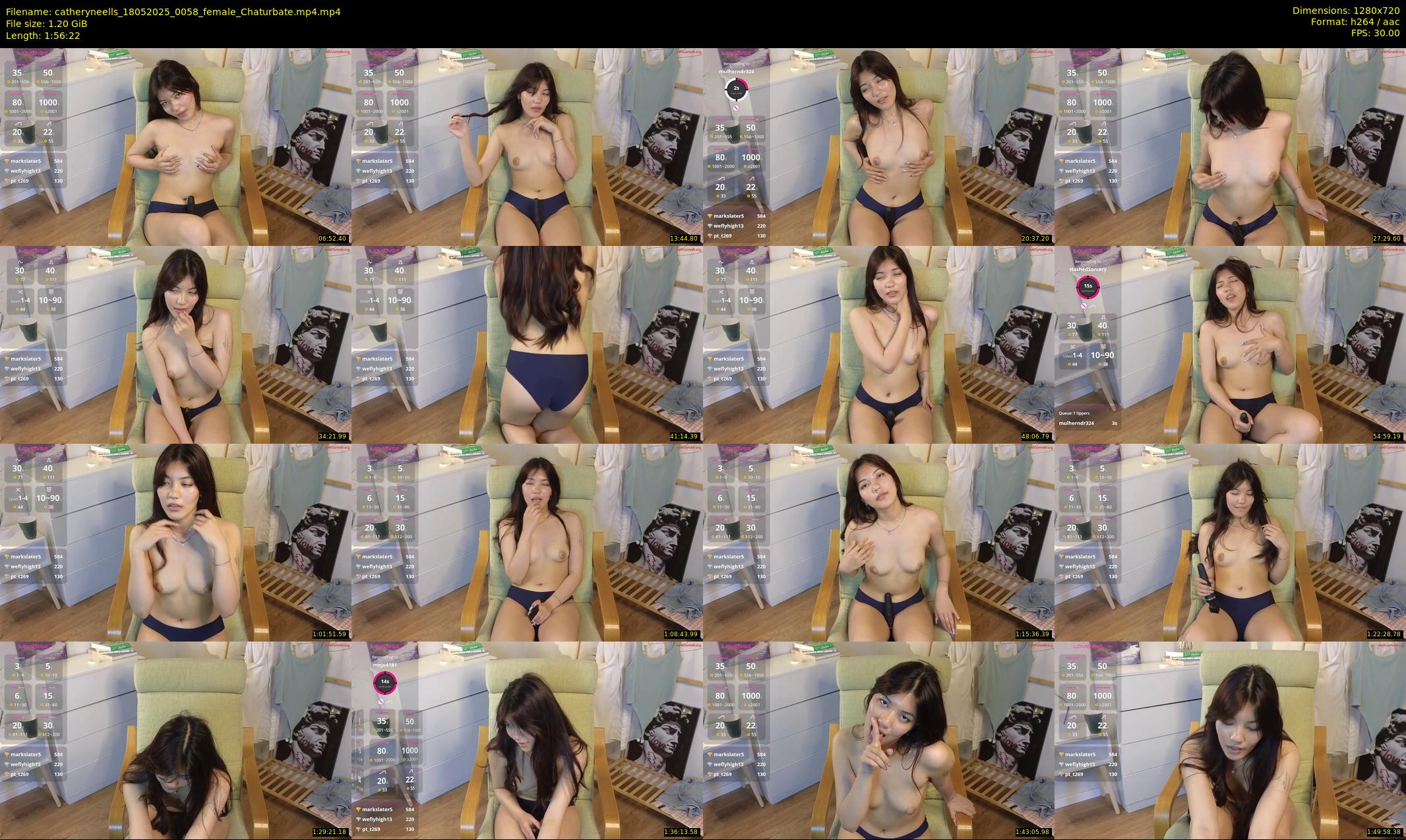 catheryneells — 117 minute Chaturbate female cam show recording, 720p, May 18, 2025