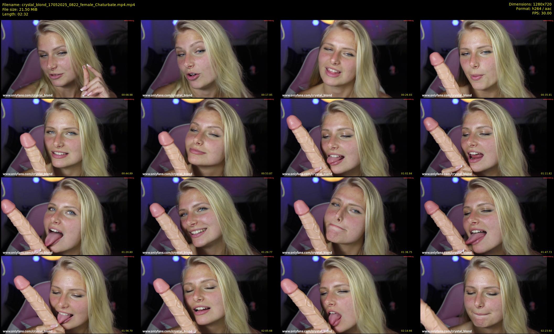 crystal_blond — 3 minute Chaturbate female cam show recording, 720p, May 17, 2025