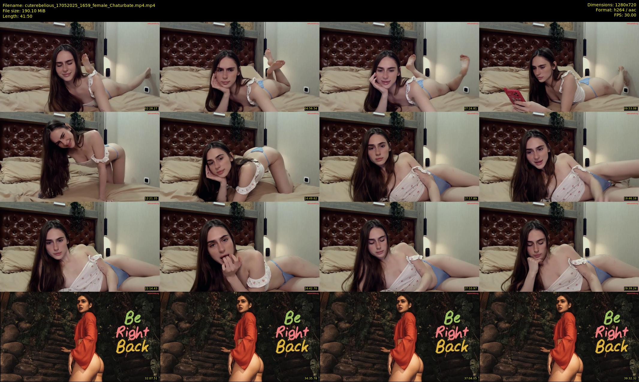 cuterebelious — 42 minute Chaturbate female cam show recording, 720p, May 17, 2025