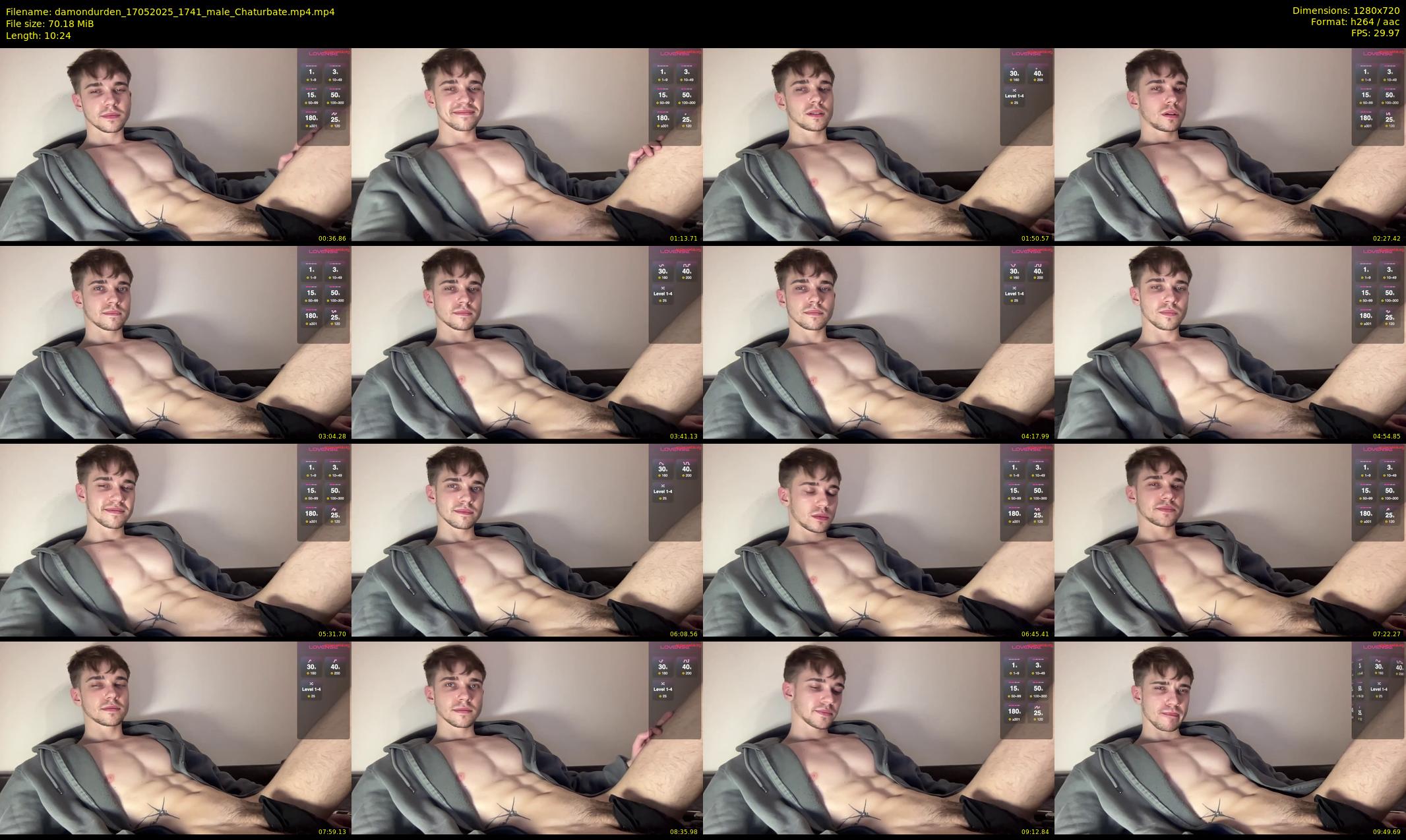 damondurden — 11 minute Chaturbate male cam show recording, 720p, May 17, 2025