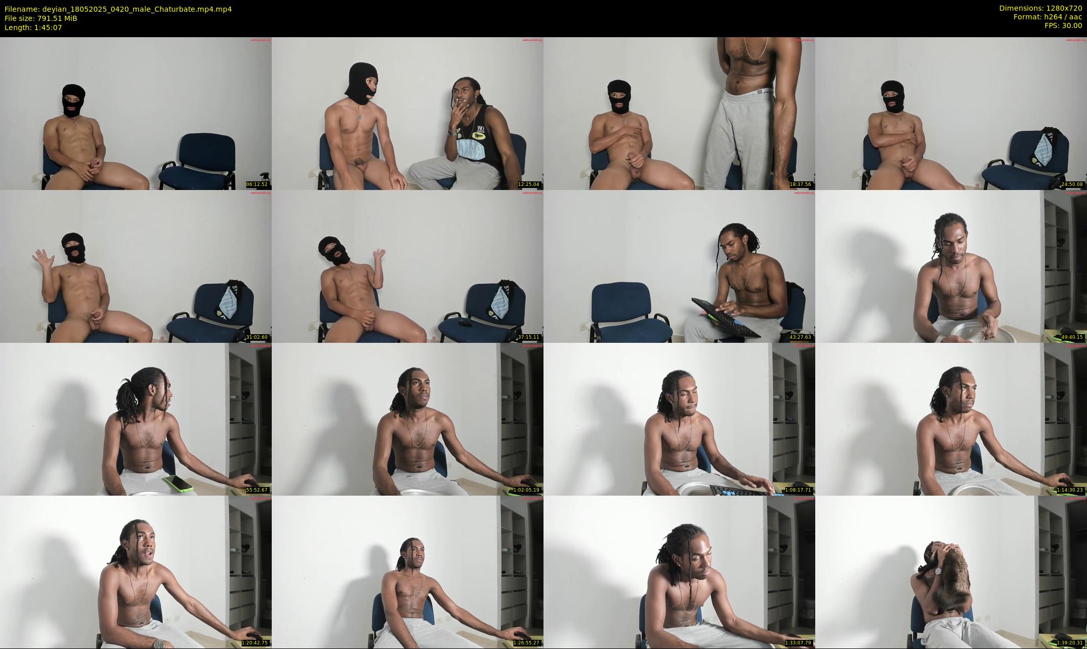 deyian — 106 minute Chaturbate male cam show recording, 720p, May 18, 2025