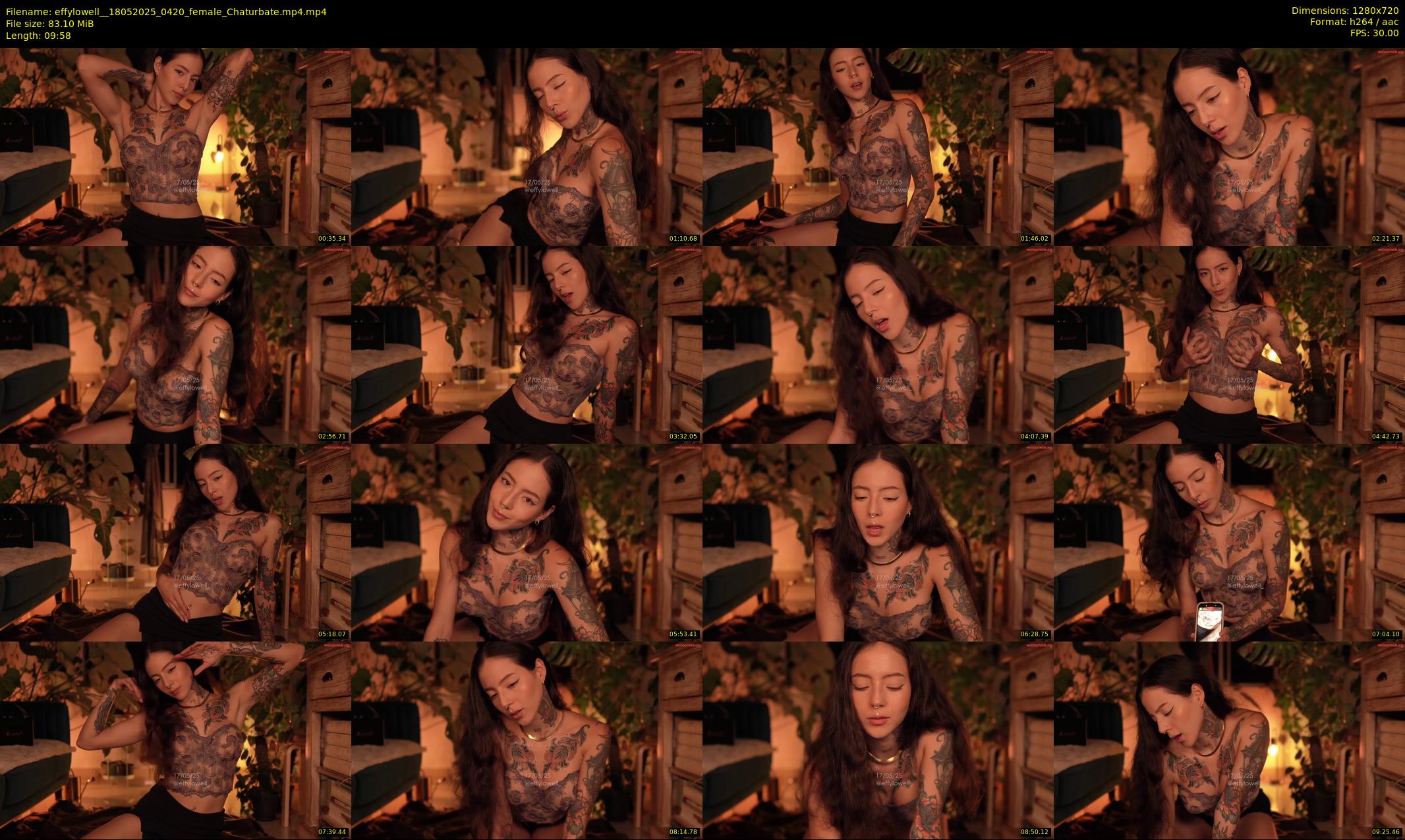 effylowell_ — 10 minute Chaturbate female cam show recording, 720p, May 18, 2025