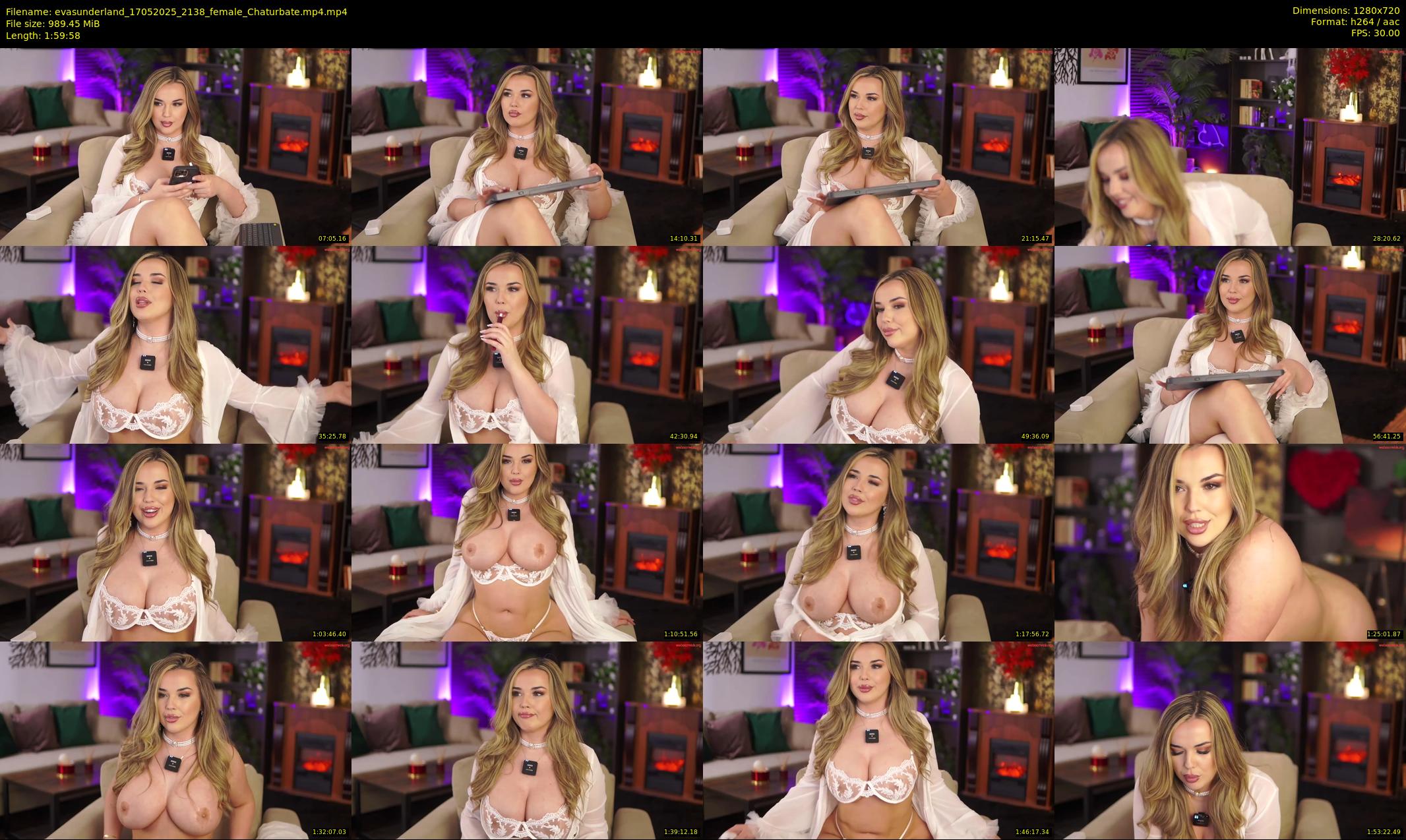 evasunderland — 120 minute Chaturbate female cam show recording, 720p, May 17, 2025