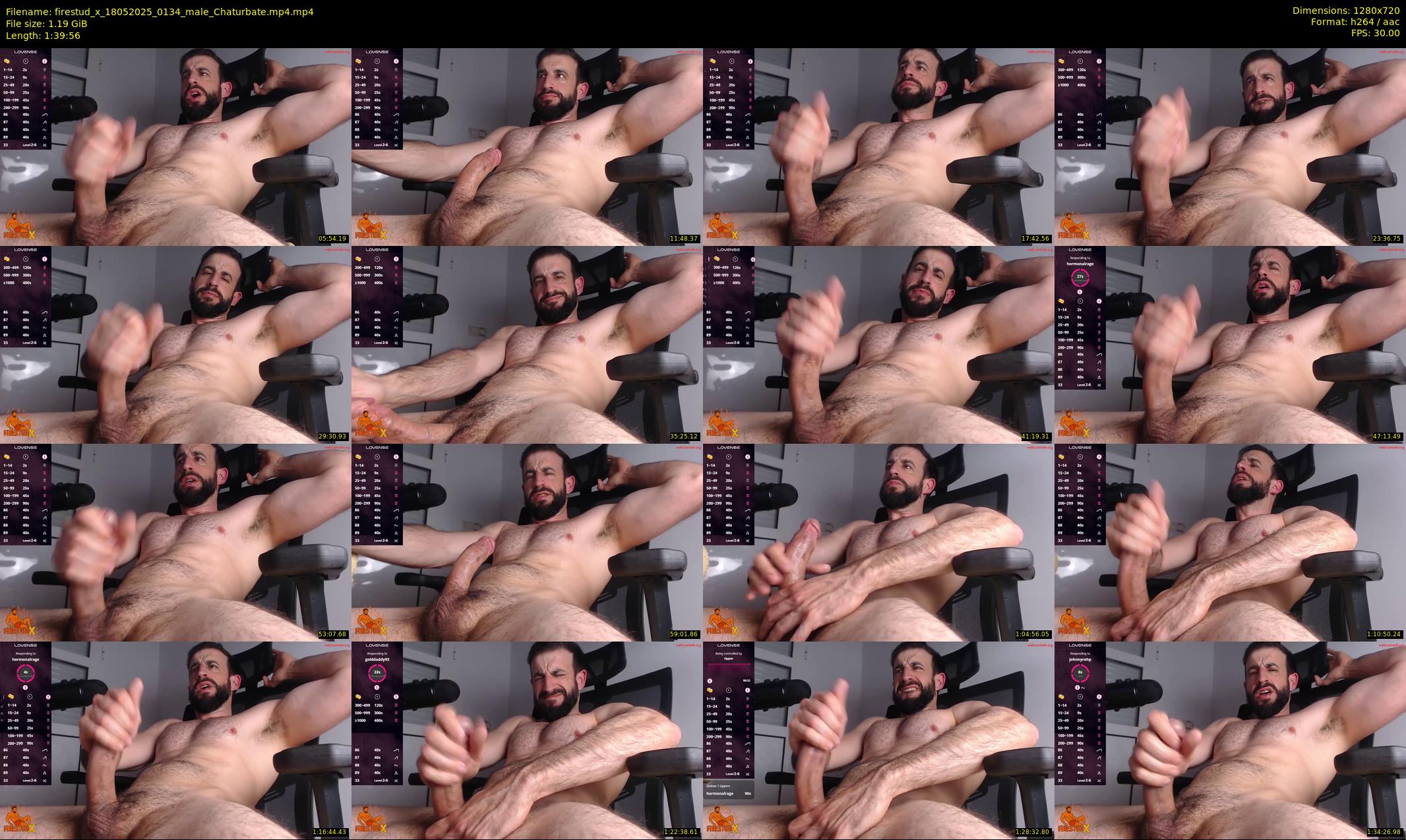 firestud_x — 100 minute Chaturbate male cam show recording, 720p, May 18, 2025
