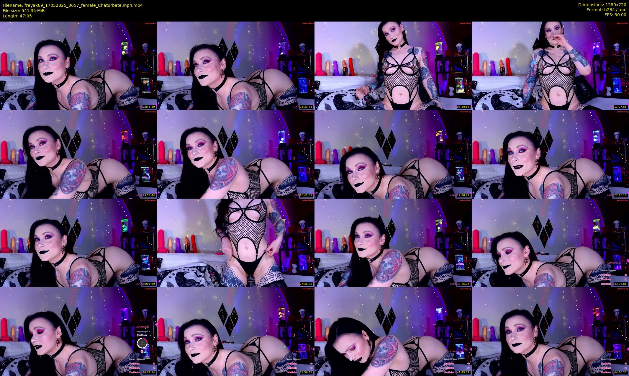 freyax69 — 48 minute Chaturbate female cam show recording, 720p, May 17, 2025