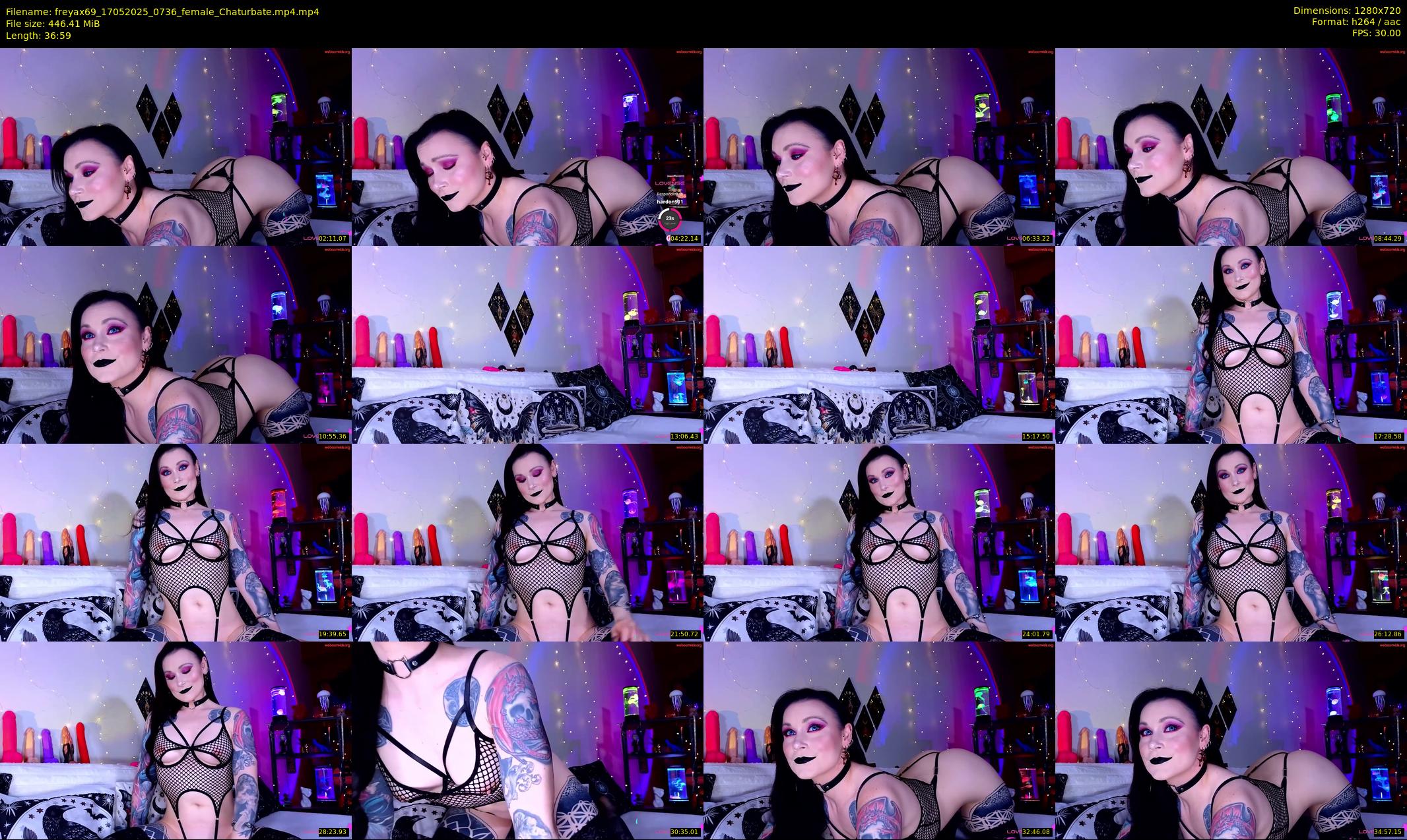 freyax69 — 37 minute Chaturbate female cam show recording, 720p, May 17, 2025