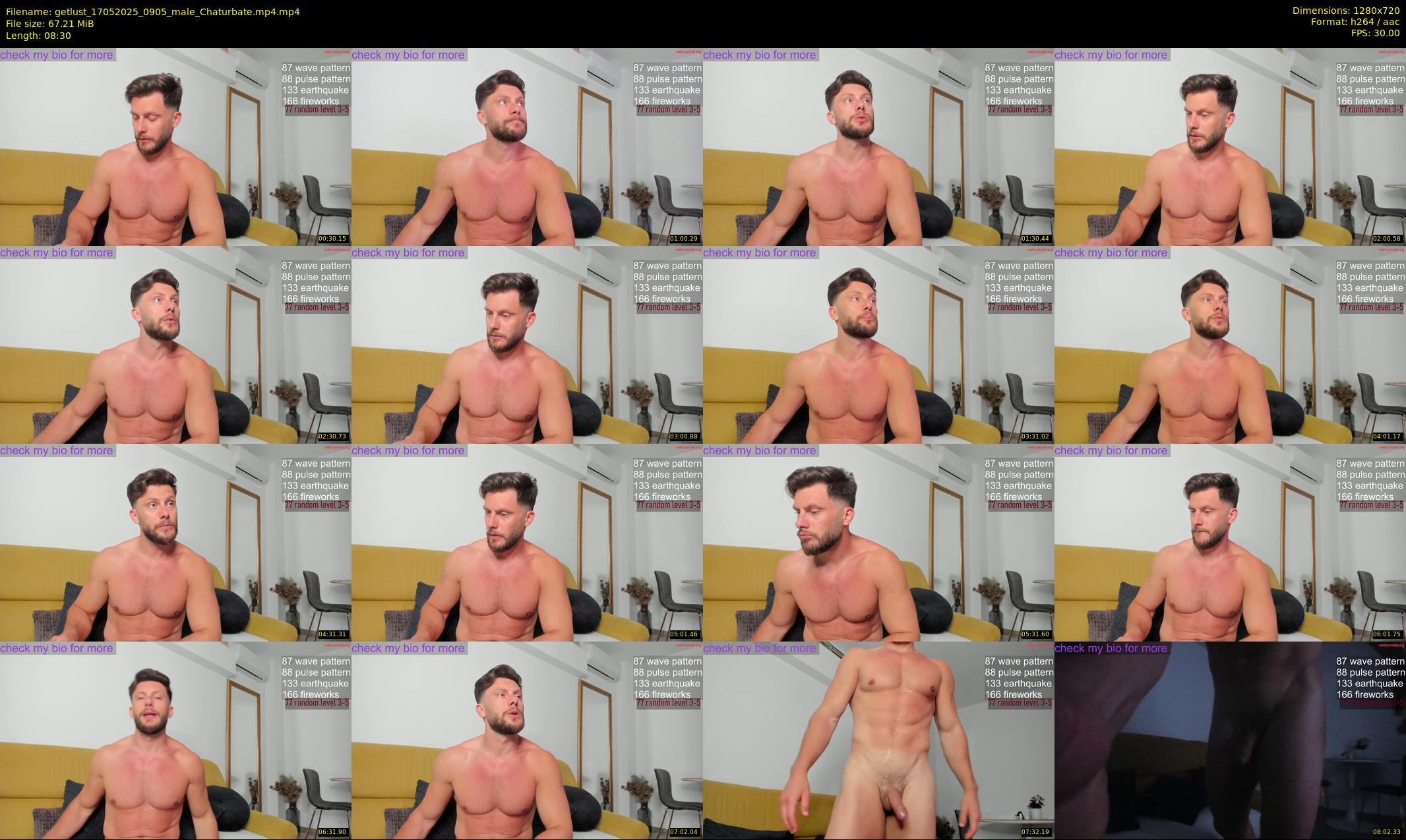 getlust — 9 minute Chaturbate male cam show recording, 720p, May 17, 2025