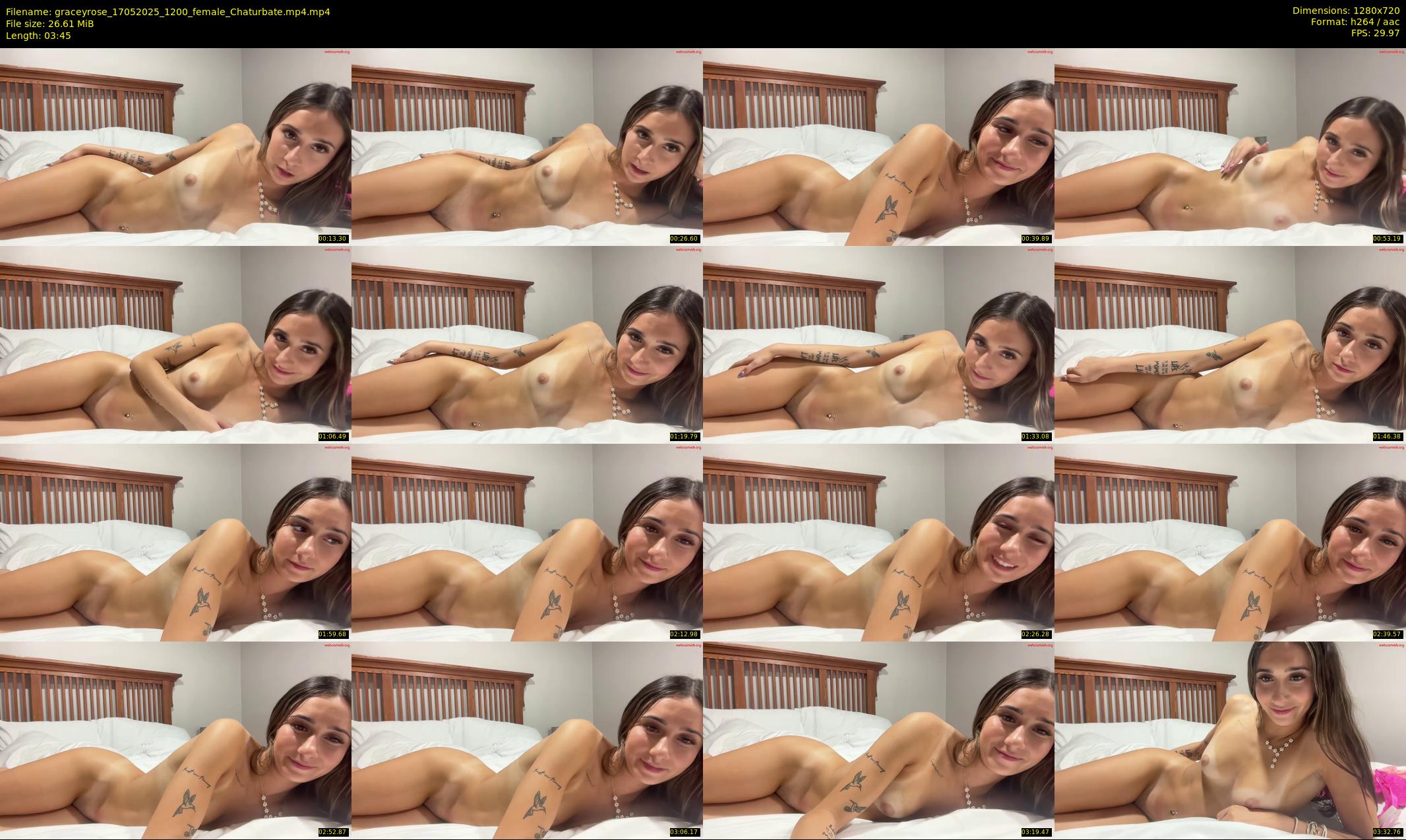 graceyrose — 4 minute Chaturbate female cam show recording, 720p, May 17, 2025