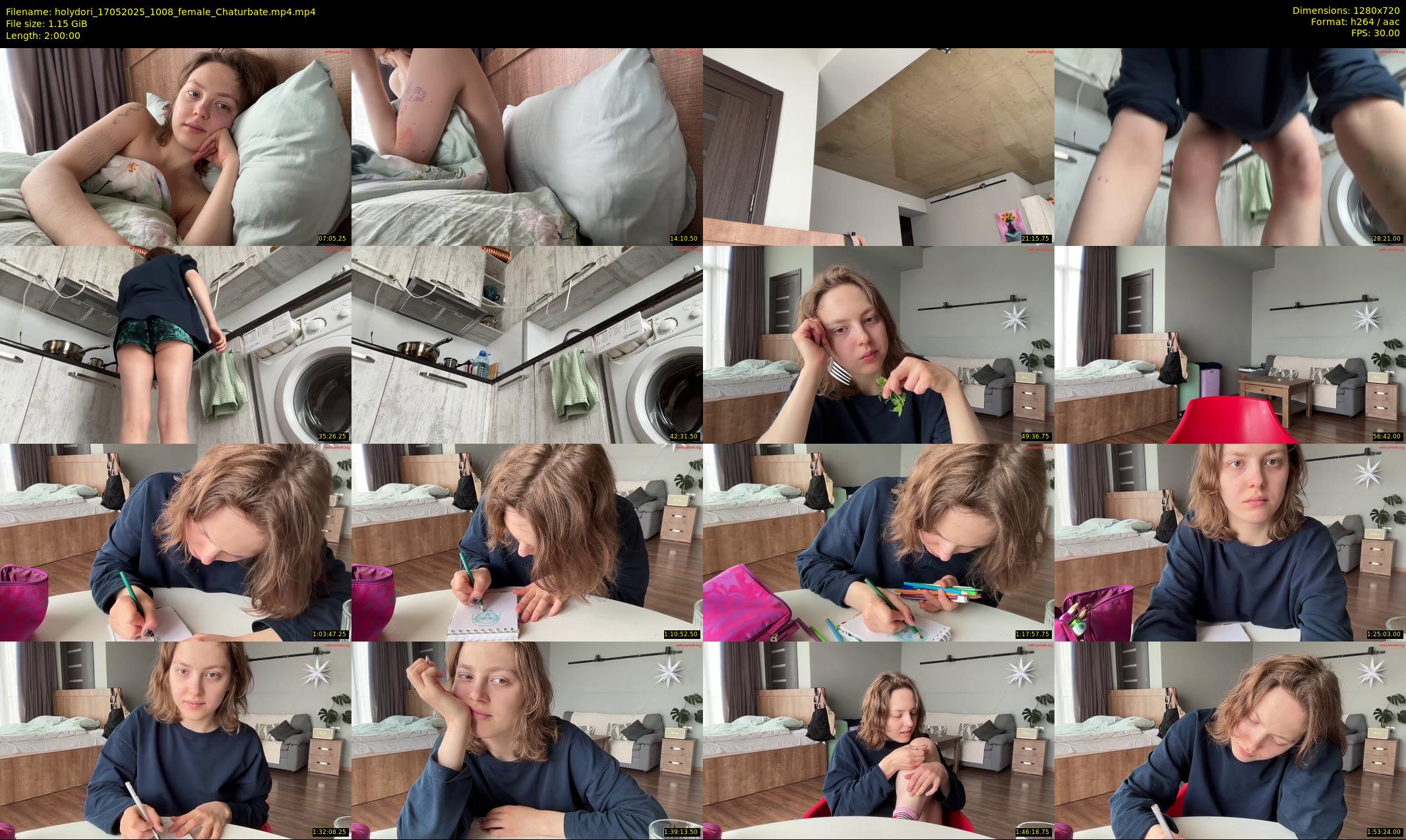 holydori — 120 minute Chaturbate female cam show recording, 720p, May 17, 2025