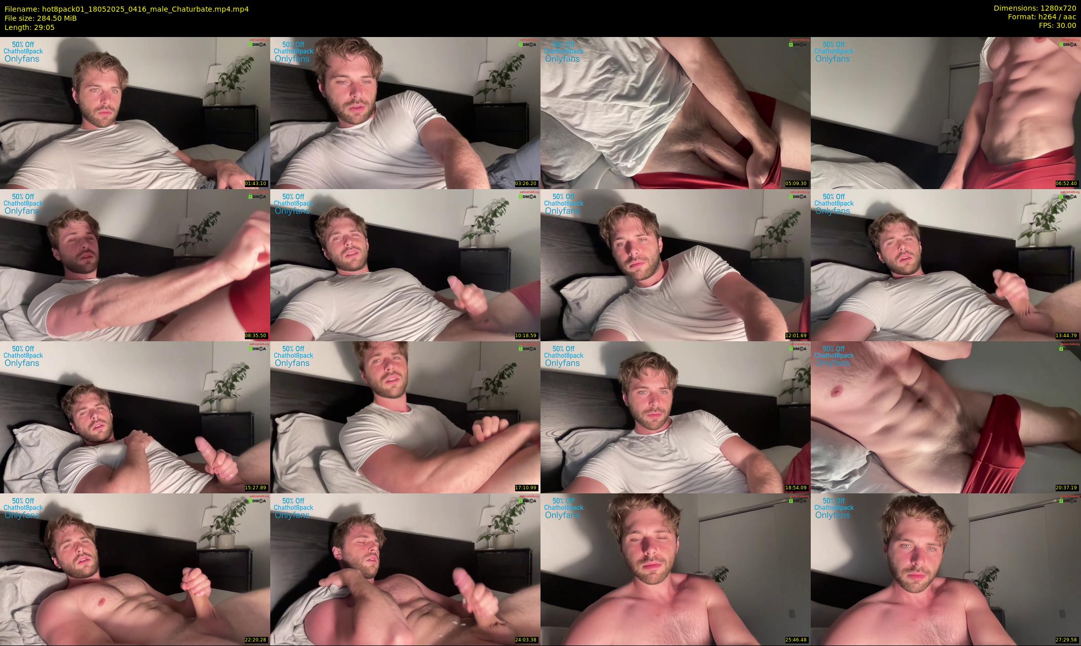 hot8pack01 — 30 minute Chaturbate male cam show recording, 720p, May 18, 2025