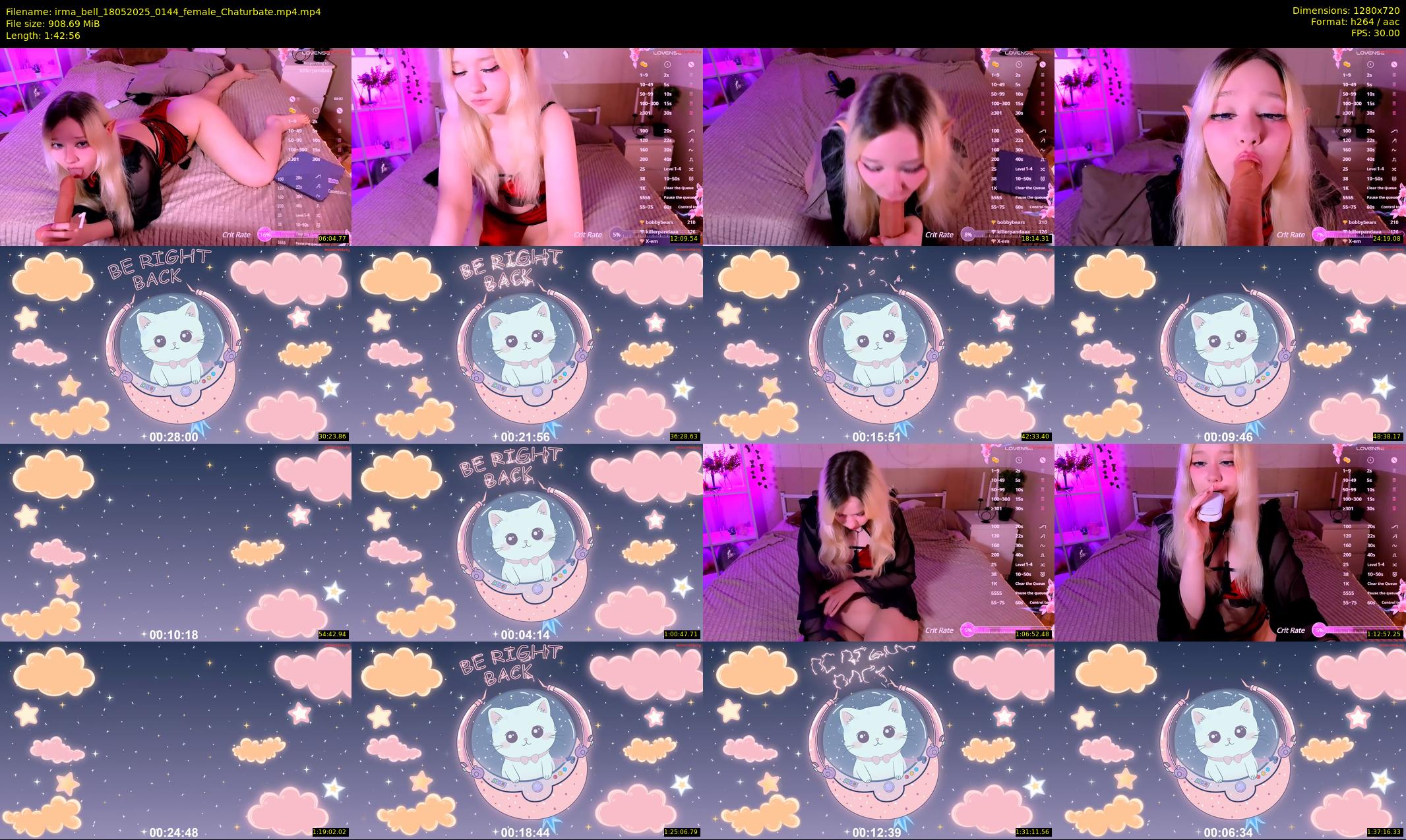 irma_bell — 103 minute Chaturbate female cam show recording, 720p, May 18, 2025