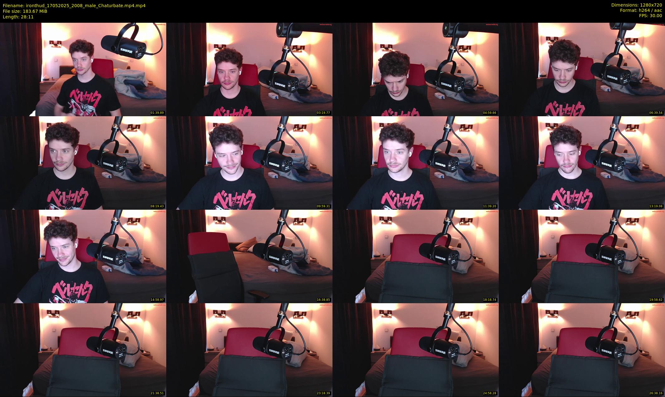 ironthud — 29 minute Chaturbate male cam show recording, 720p, May 17, 2025