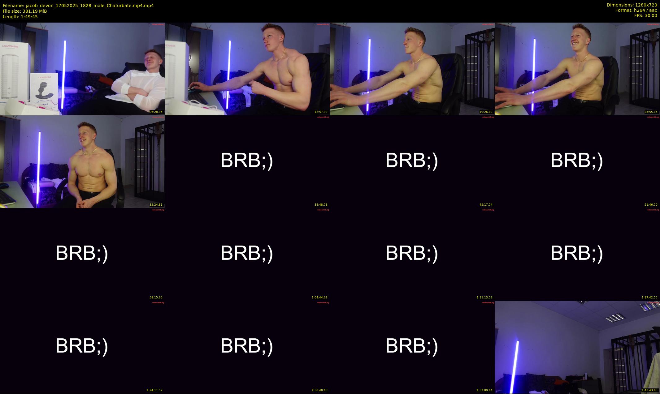 jacob_devon — 110 minute Chaturbate male cam show recording, 720p, May 17, 2025
