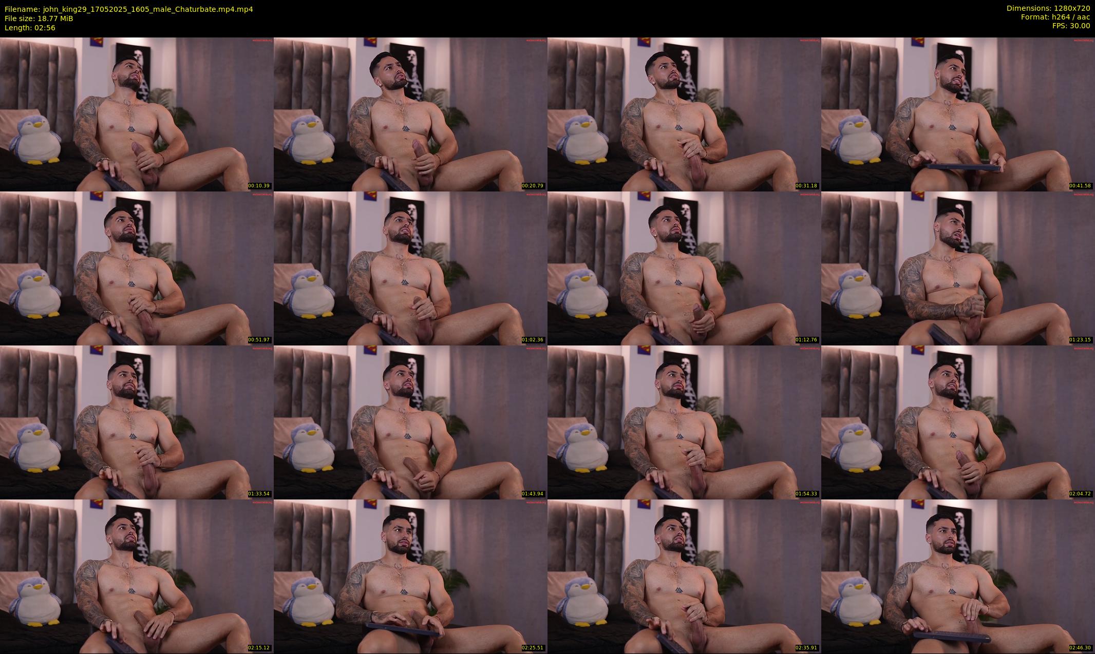 john_king29 — 3 minute Chaturbate male cam show recording, 720p, May 17, 2025