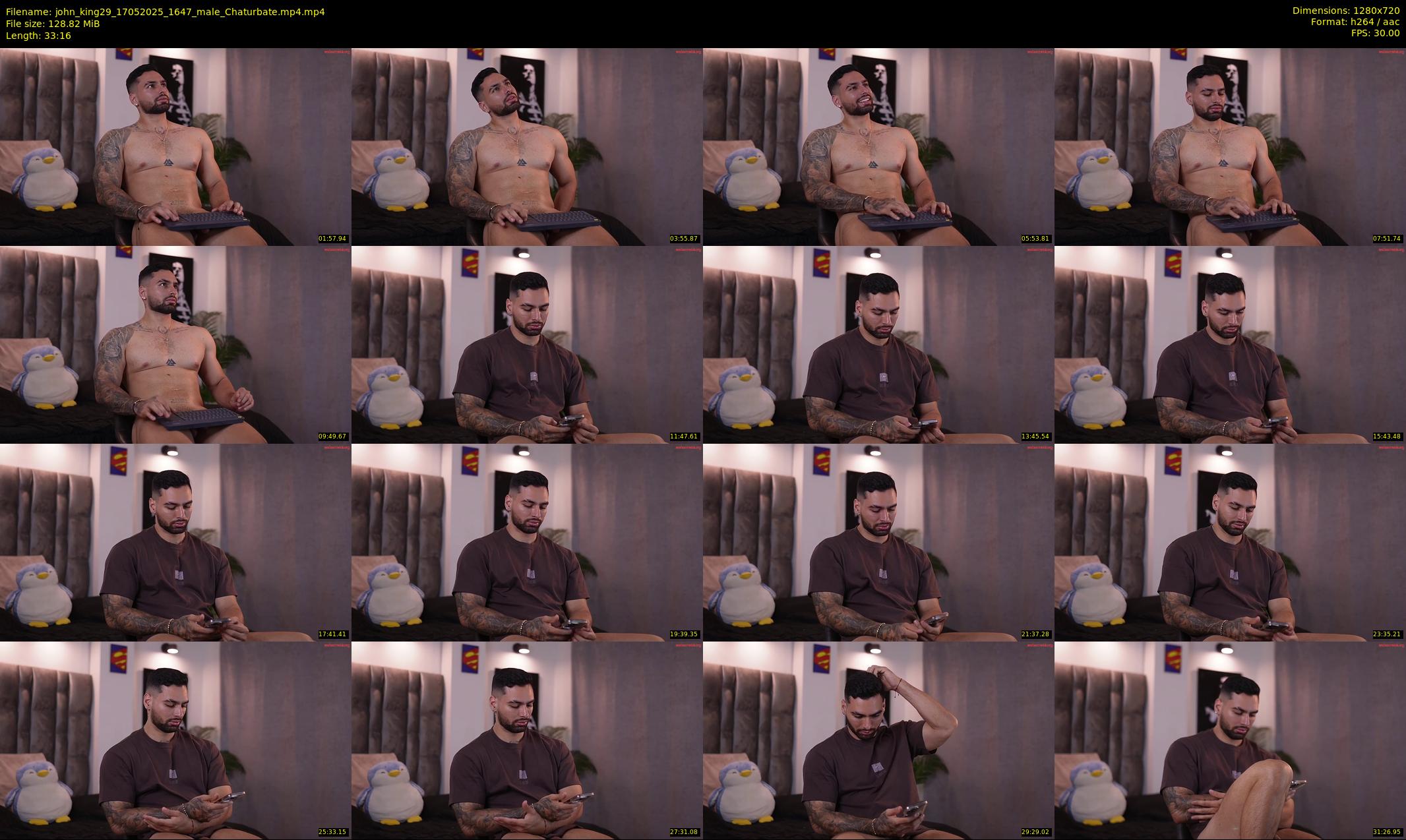 john_king29 — 34 minute Chaturbate male cam show recording, 720p, May 17, 2025