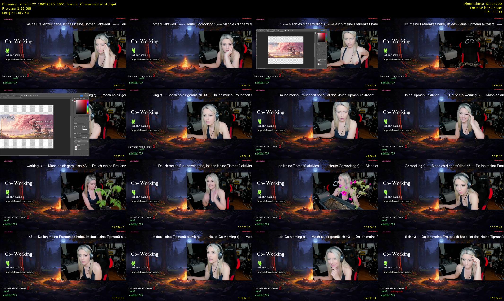 kimilee22 — 120 minute Chaturbate female cam show recording, 720p, May 18, 2025