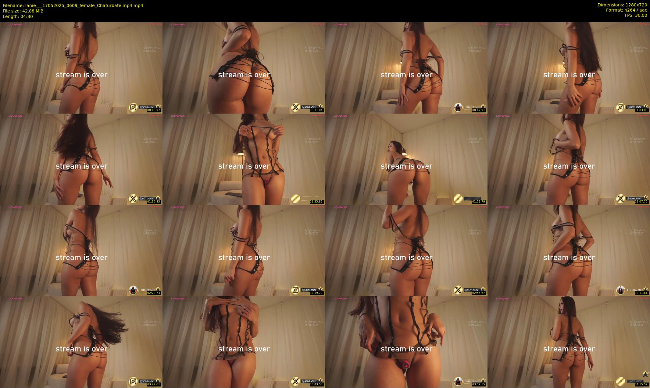 lanie__ — 5 minute Chaturbate female cam show recording, 720p, May 17, 2025