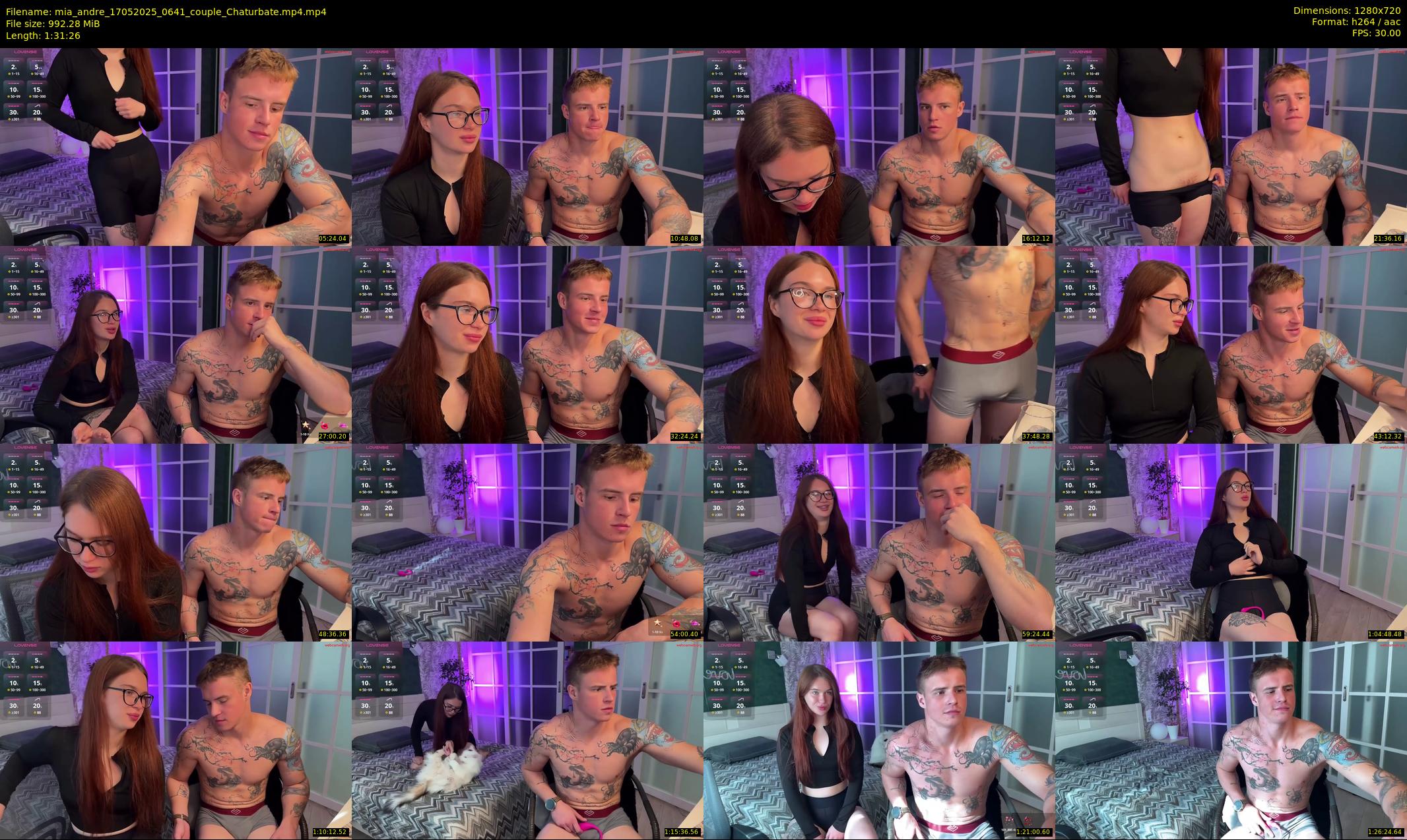 mia_andre — 92 minute Chaturbate couple cam show recording, 720p, May 17, 2025