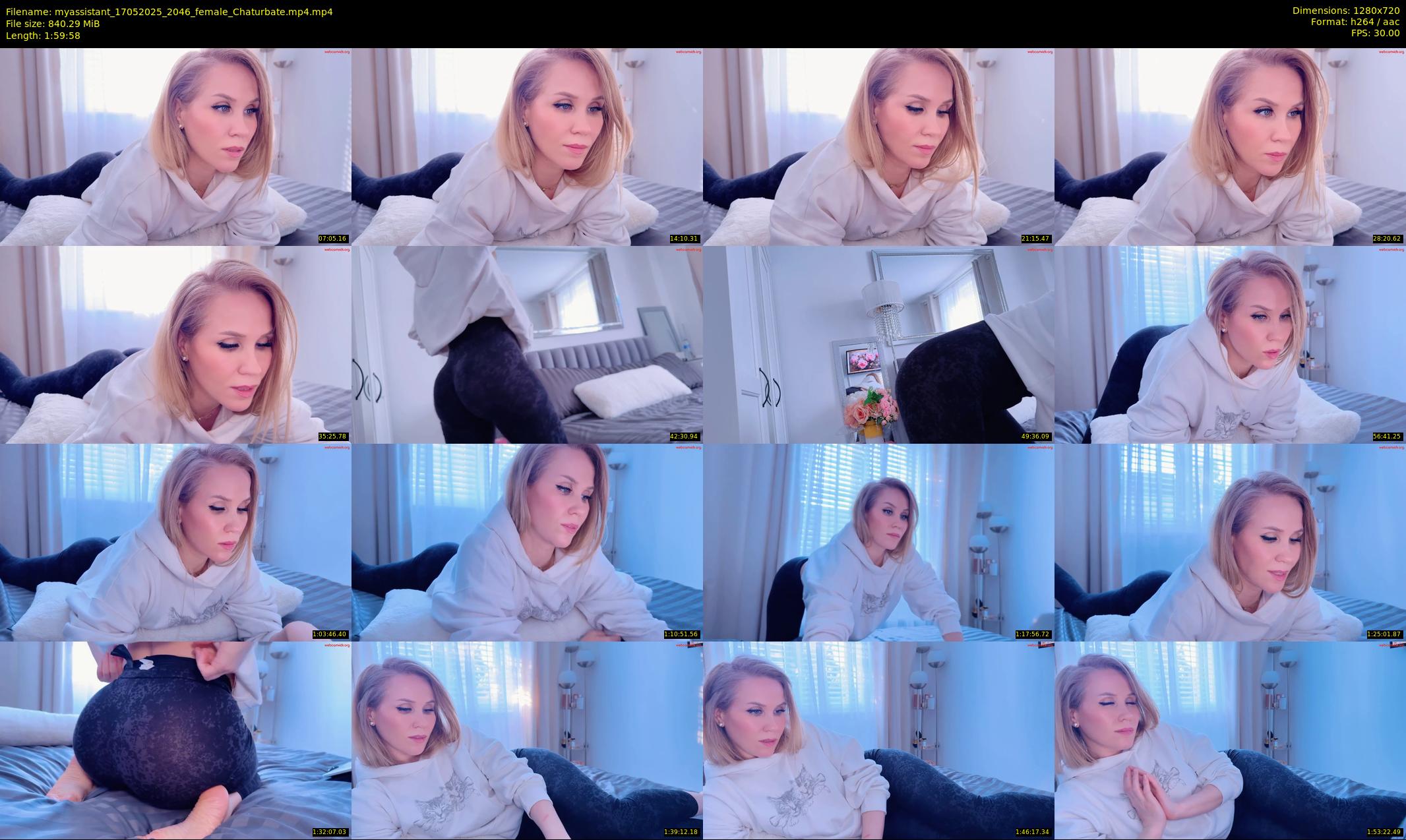 myassistant — 120 minute Chaturbate female cam show recording, 720p, May 17, 2025