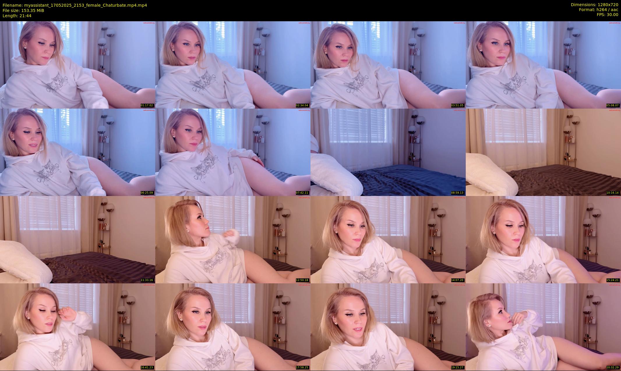 myassistant — 22 minute Chaturbate female cam show recording, 720p, May 17, 2025