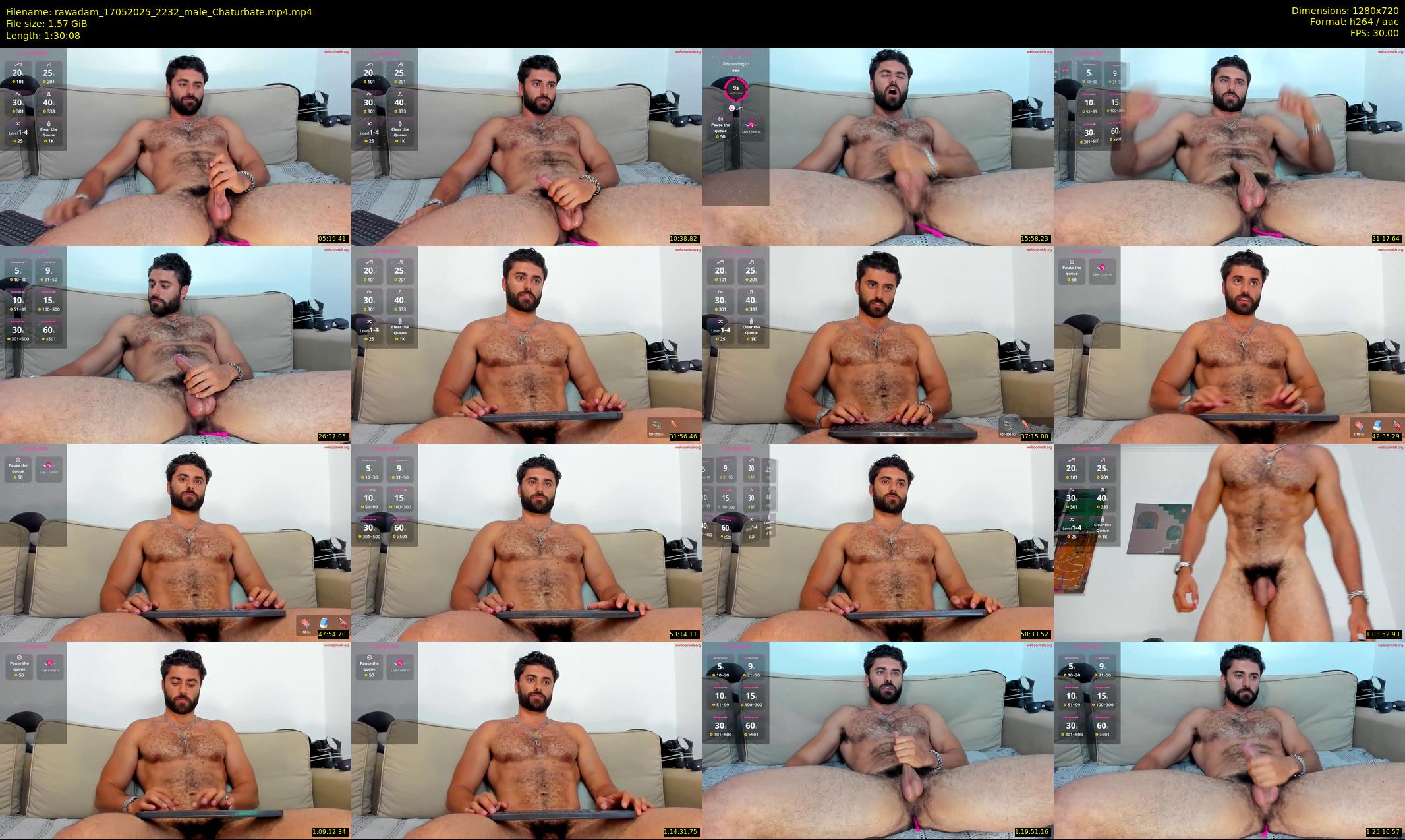 rawadam — 91 minute Chaturbate male cam show recording, 720p, May 17, 2025