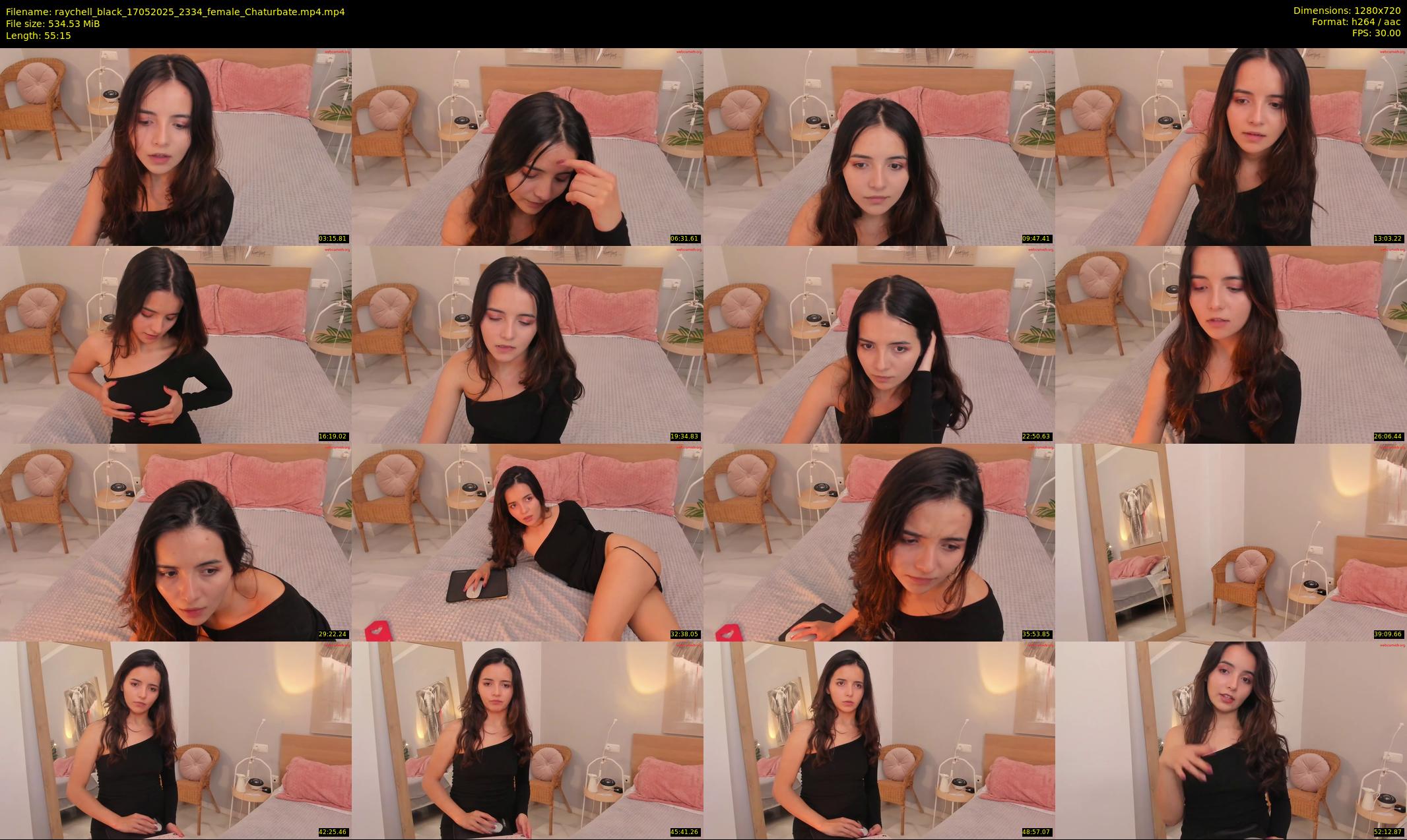 raychell_black — 56 minute Chaturbate female cam show recording, 720p, May 17, 2025