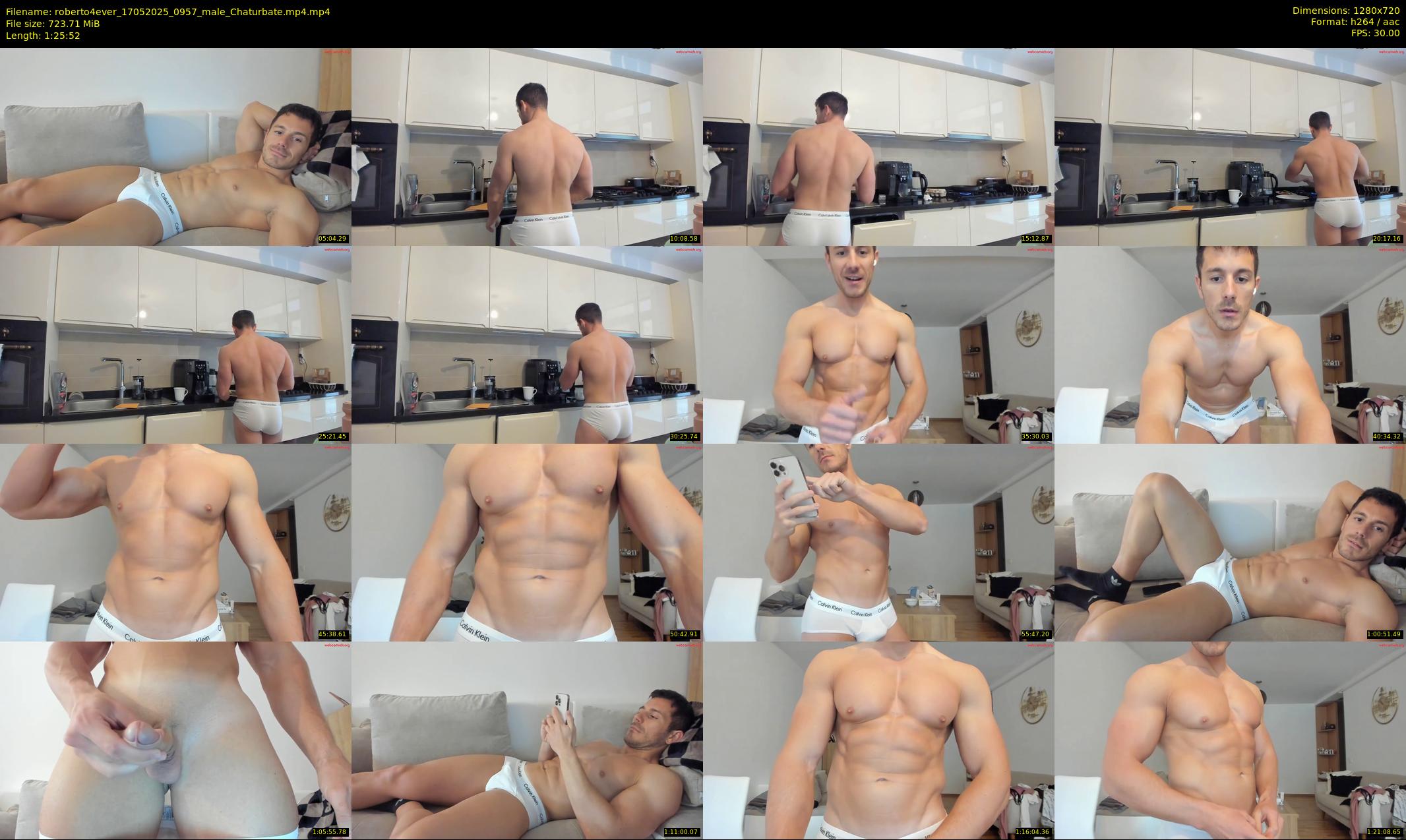 roberto4ever — 86 minute Chaturbate male cam show recording, 720p, May 17, 2025