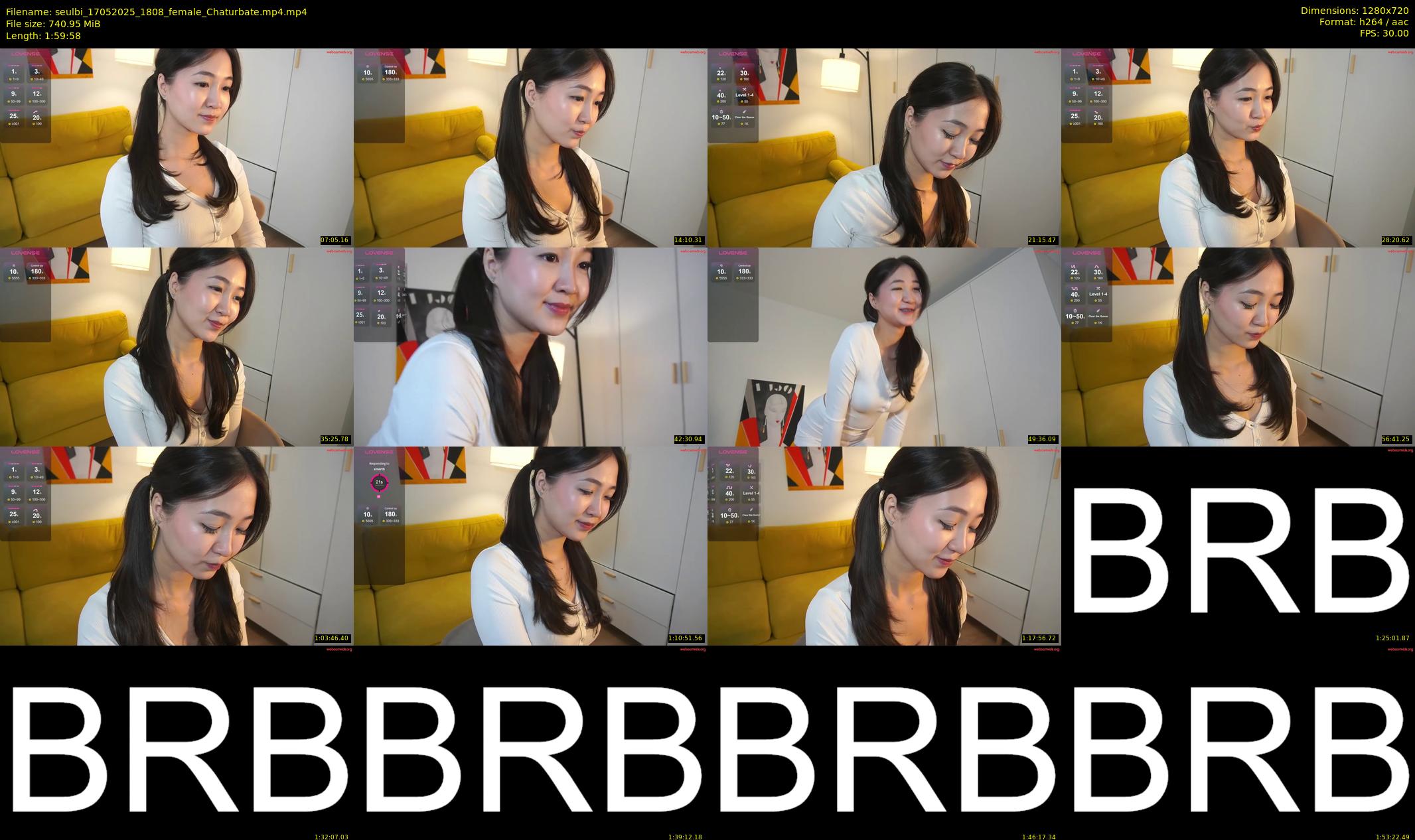 seulbi — 120 minute Chaturbate female cam show recording, 720p, May 17, 2025