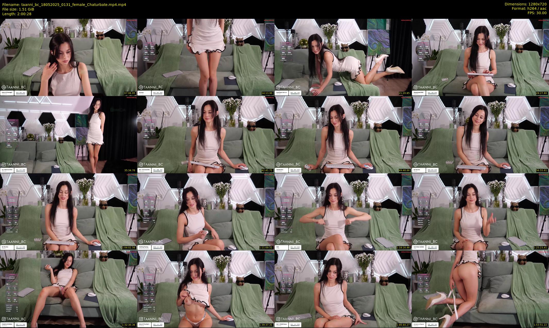 taanni_bc — 121 minute Chaturbate female cam show recording, 720p, May 18, 2025