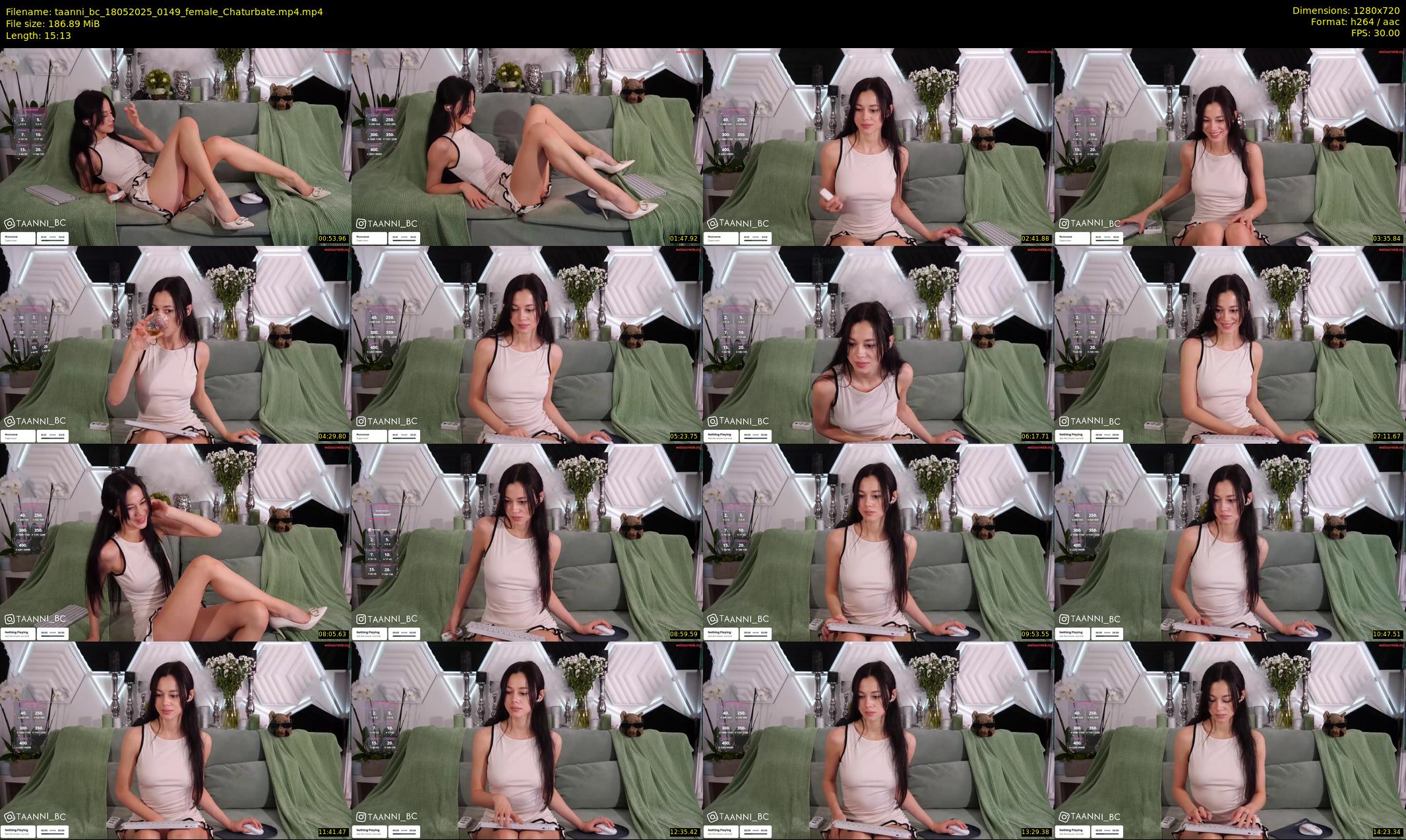 taanni_bc — 16 minute Chaturbate female cam show recording, 720p, May 18, 2025