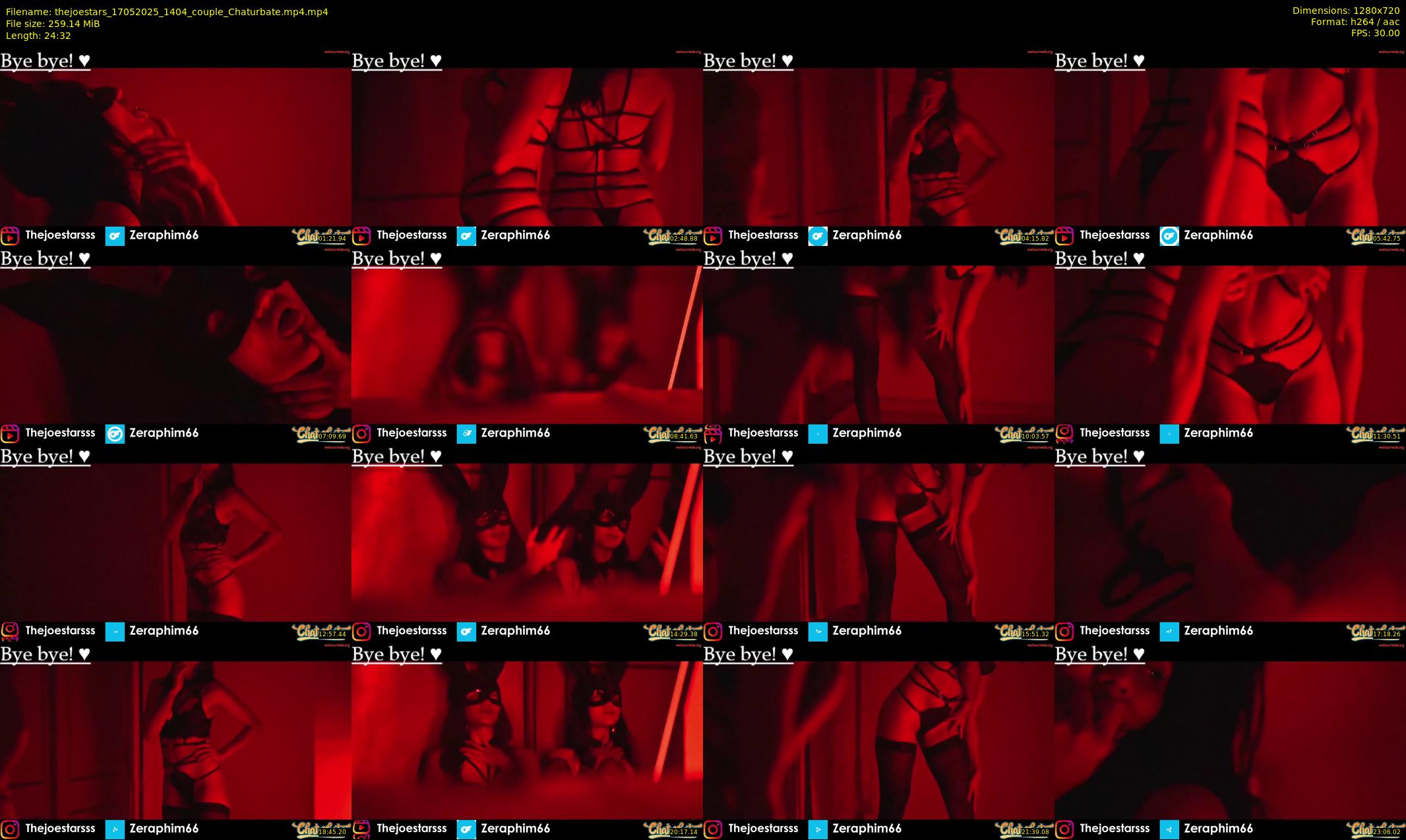 thejoestars — 25 minute Chaturbate couple cam show recording, 720p, May 17, 2025