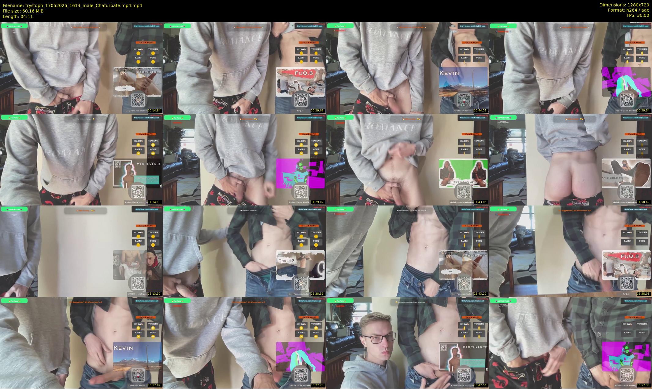 trystoph — 5 minute Chaturbate male cam show recording, 720p, May 17, 2025