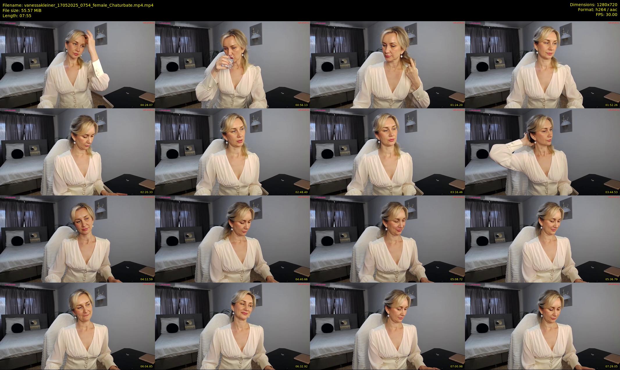 vanessakleiner — 8 minute Chaturbate female cam show recording, 720p, May 17, 2025