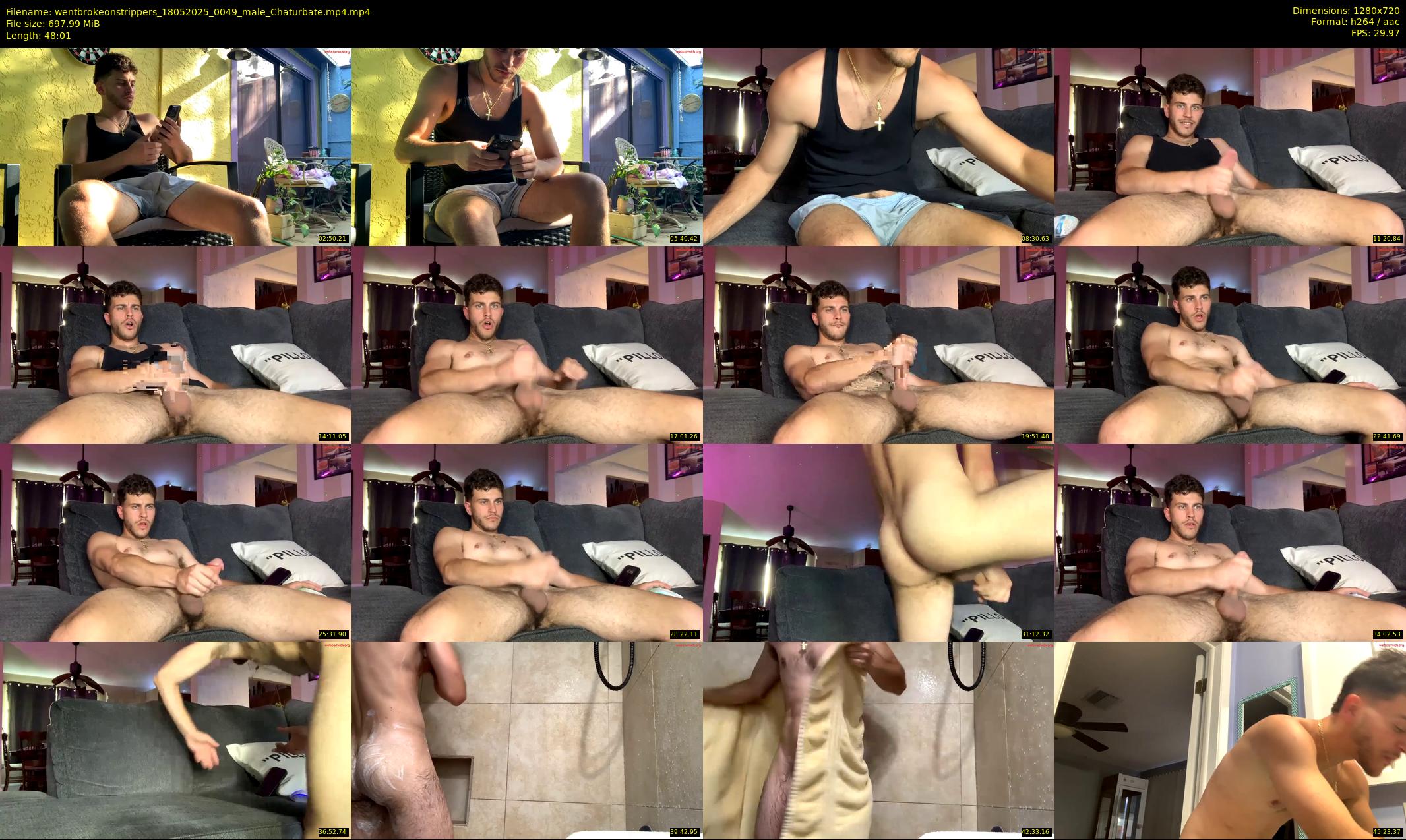 wentbrokeonstrippers — 49 minute Chaturbate male cam show recording, 720p, May 18, 2025