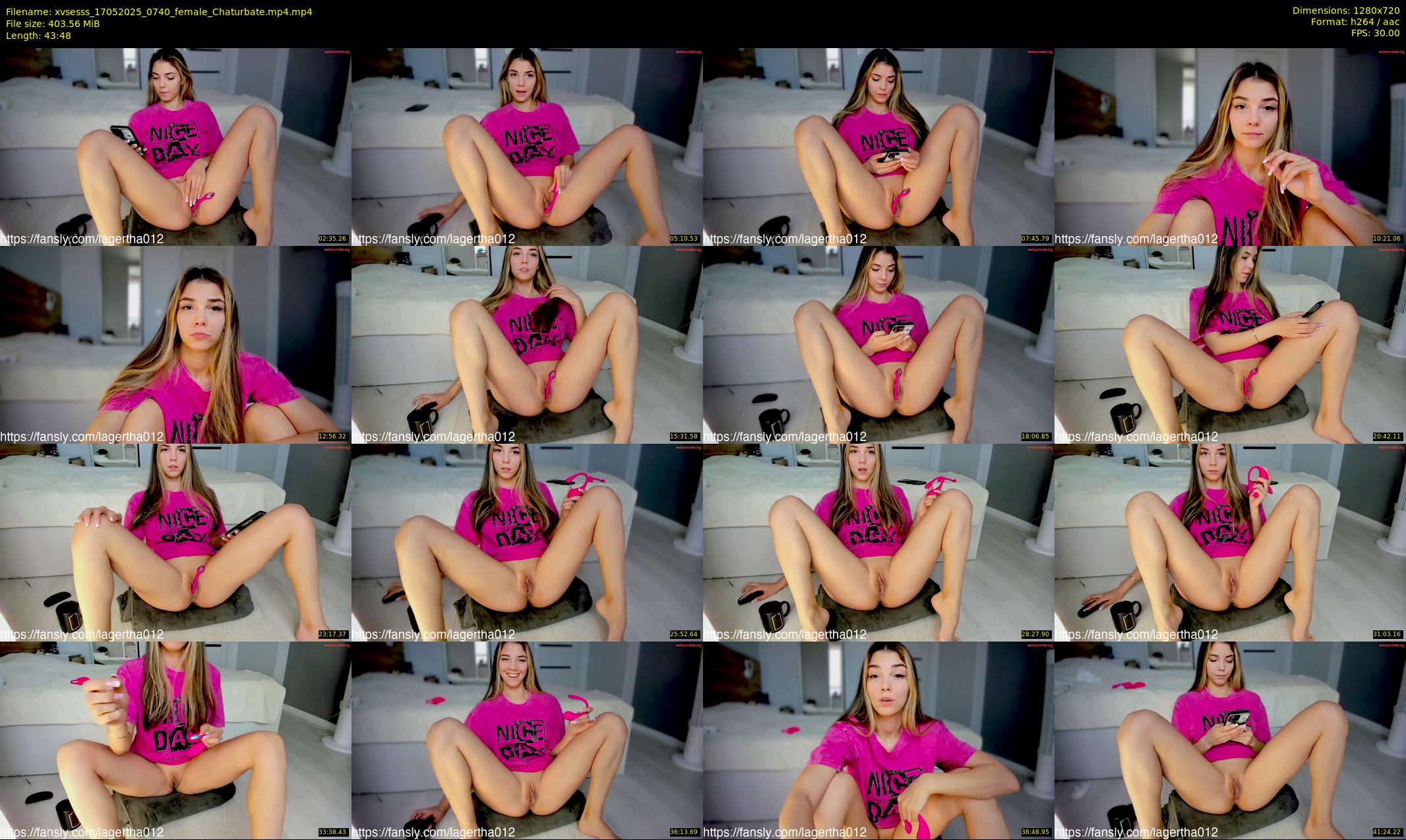 xvsesss — 44 minute Chaturbate female cam show recording, 720p, May 17, 2025