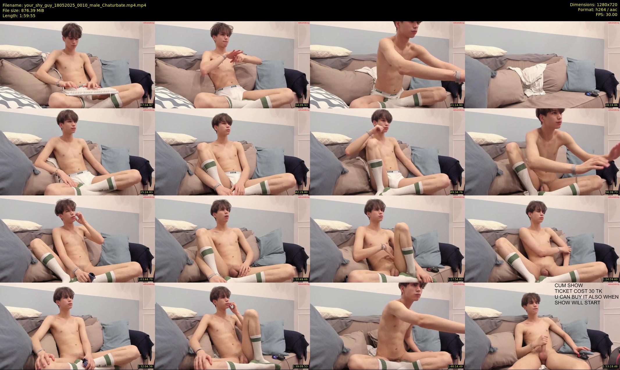 your_shy_guy — 120 minute Chaturbate male cam show recording, 720p, May 18, 2025