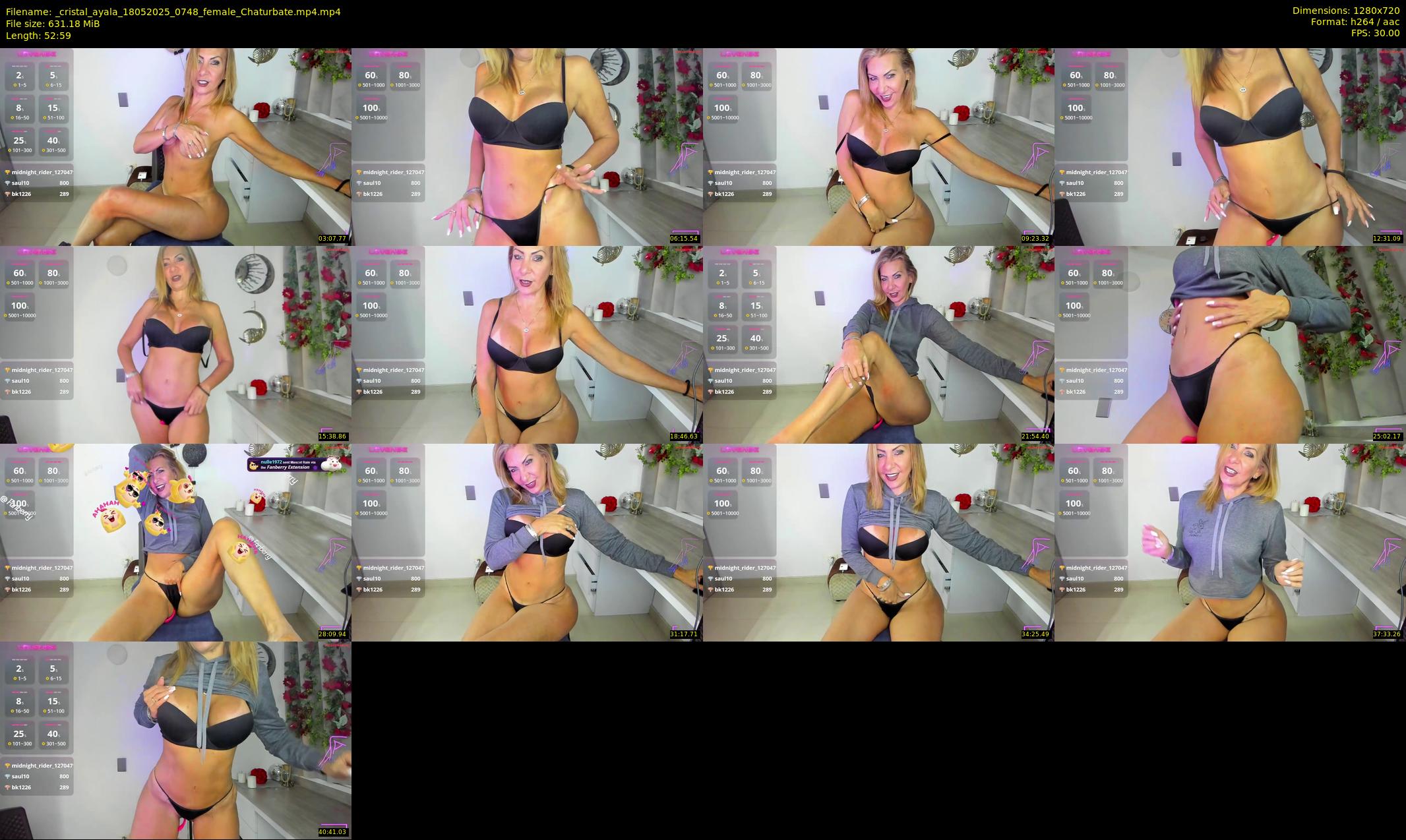 _cristal_ayala — 53 minute Chaturbate female cam show recording, 720p, May 18, 2025