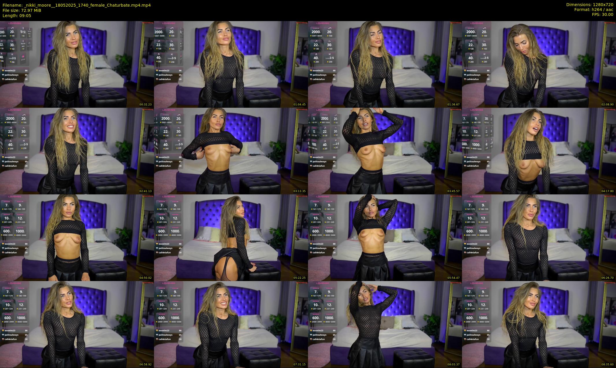 _nikki_moore_ — 10 minute Chaturbate female cam show recording, 720p, May 18, 2025