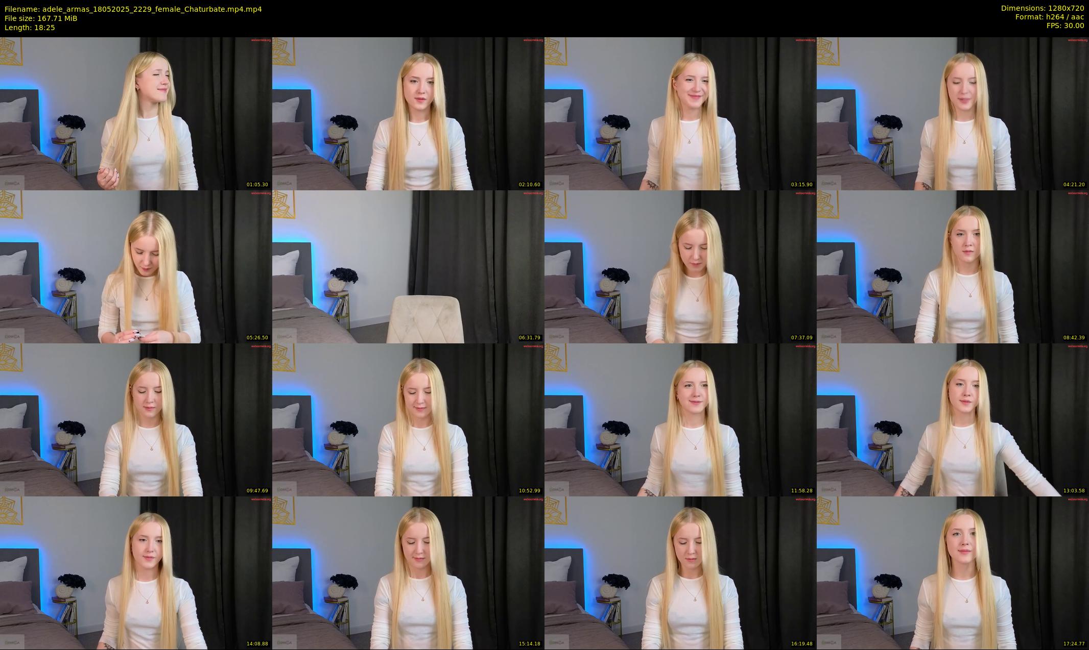 adele_armas — 19 minute Chaturbate female cam show recording, 720p, May 18, 2025