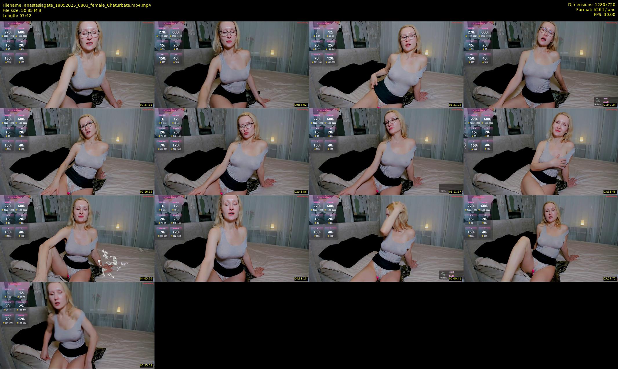 anastasiagate — 8 minute Chaturbate female cam show recording, 720p, May 18, 2025