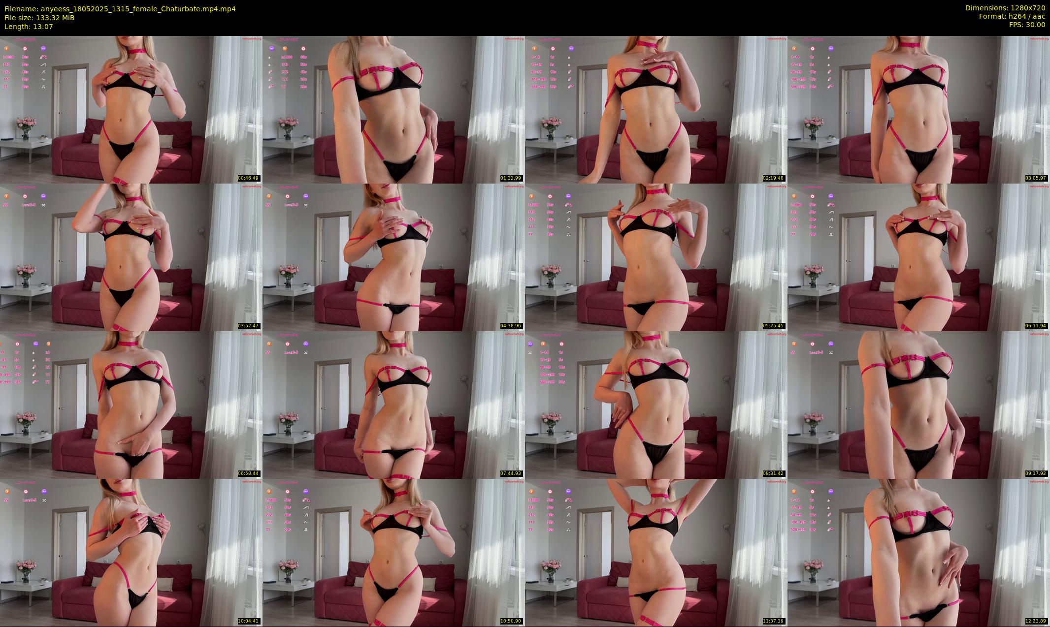 anyeess — 14 minute Chaturbate female cam show recording, 720p, May 18, 2025
